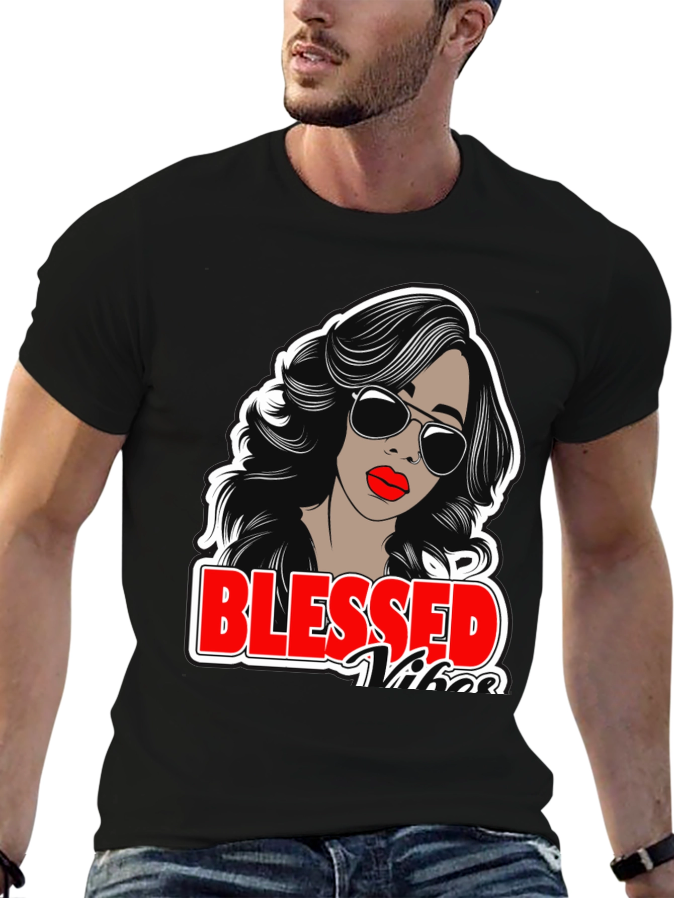 Blessed Vibes Graphic Tee - Stylish Unisex T-Shirt