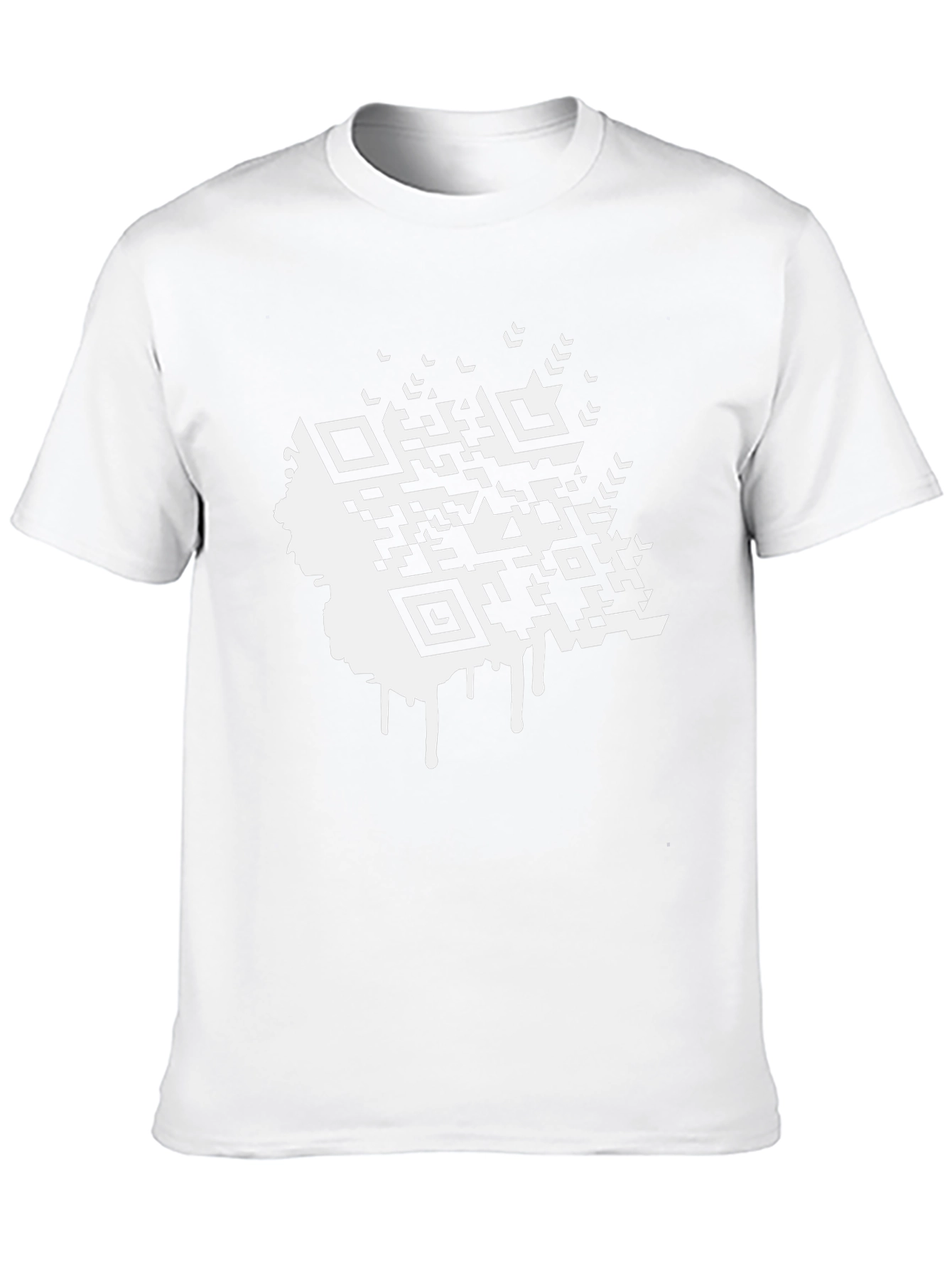 QR Code Graphic T-Shirt - Stylish Black Tee