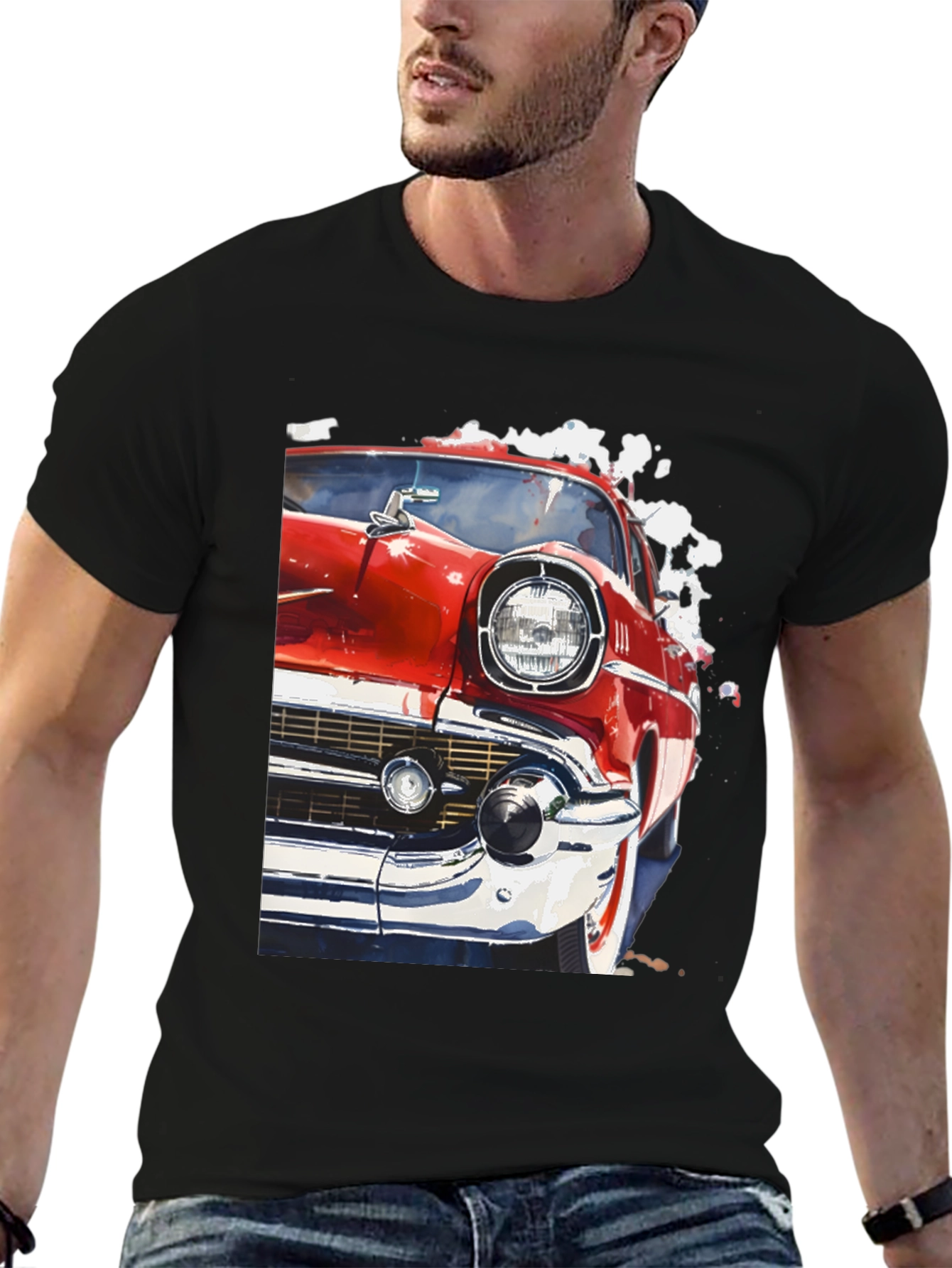 Classic Car Graphic Tee - Retro Style