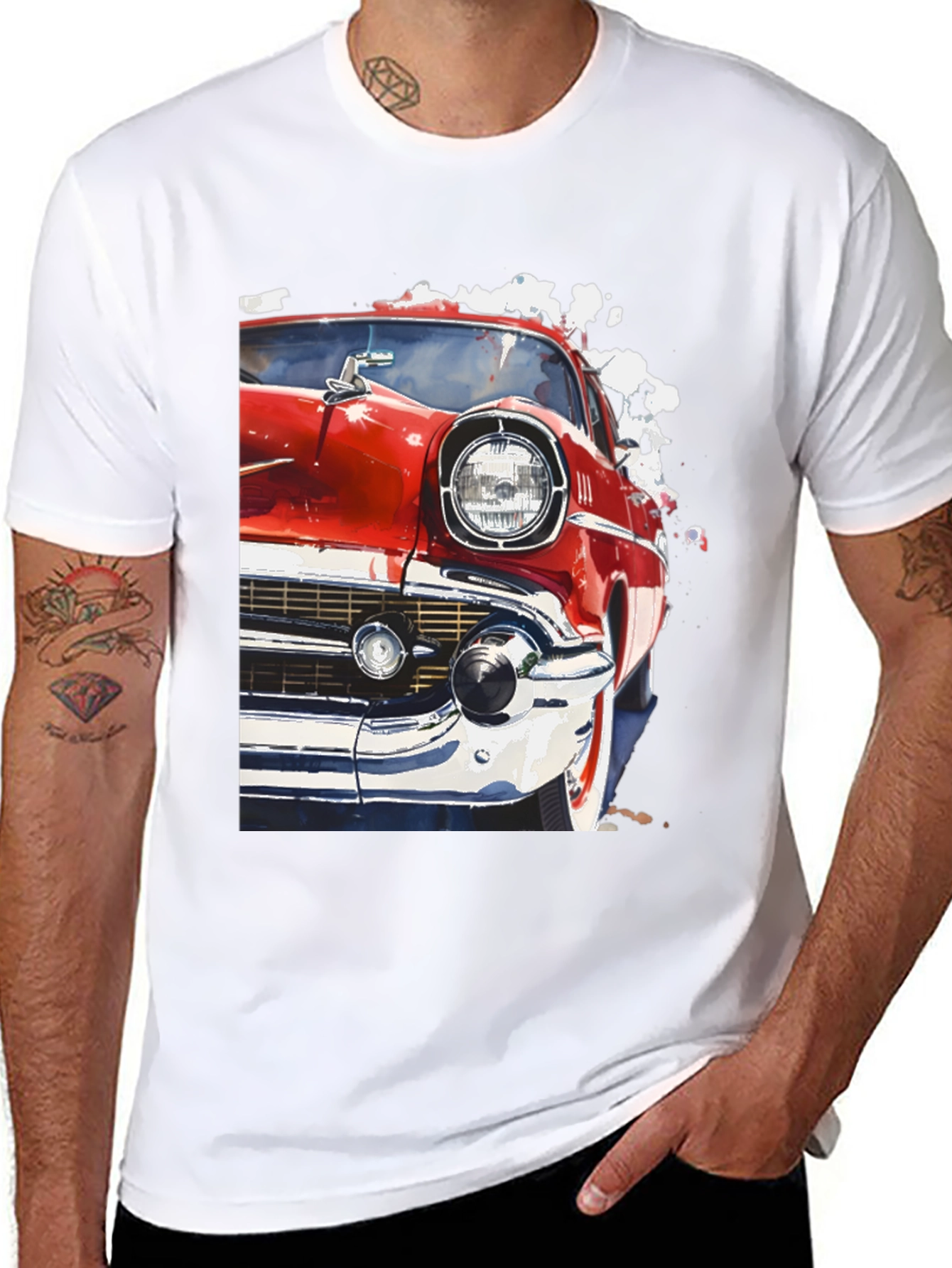 Classic Car Graphic Tee - Retro Style