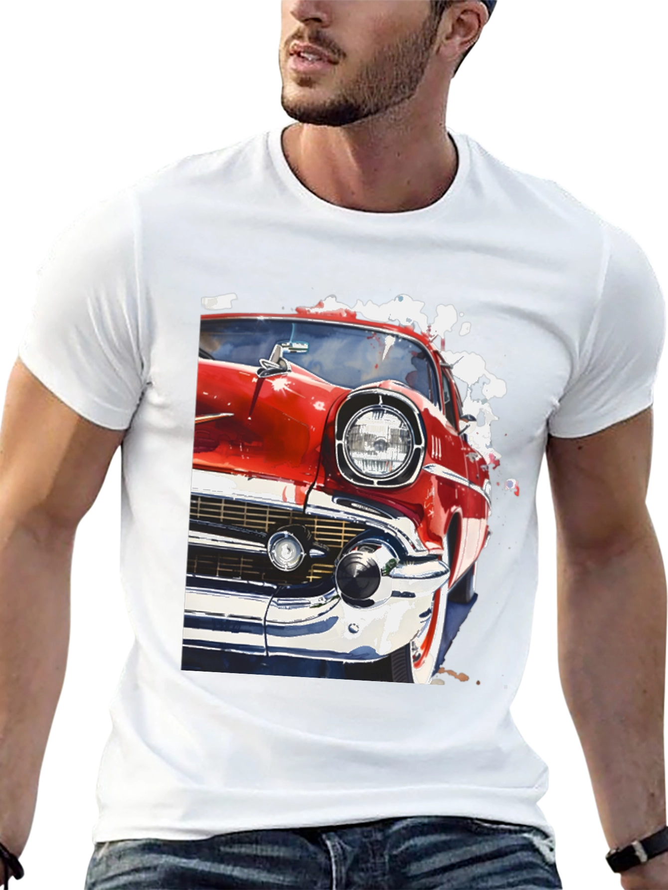 Classic Car Graphic Tee - Retro Style
