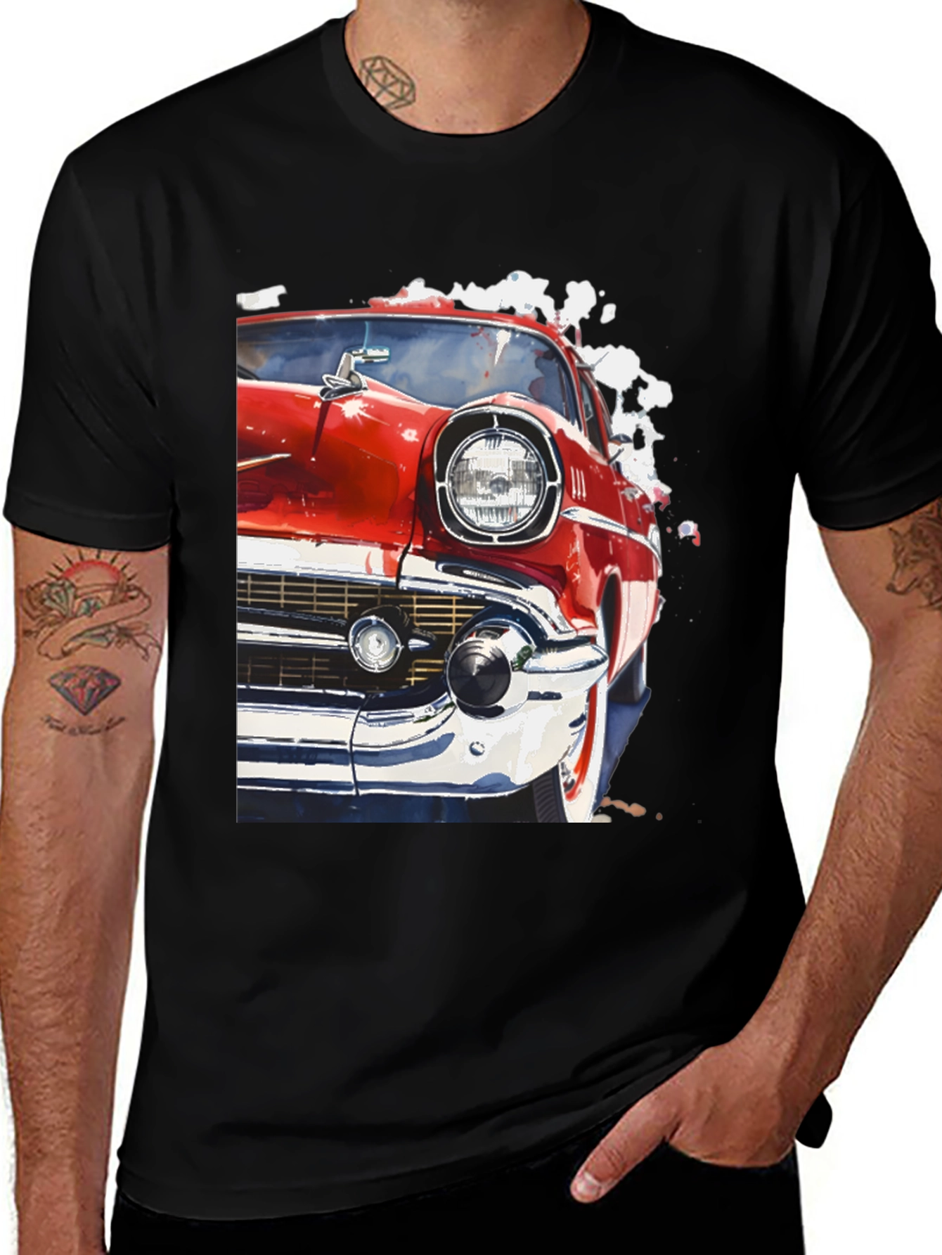 Classic Car Graphic Tee - Retro Style