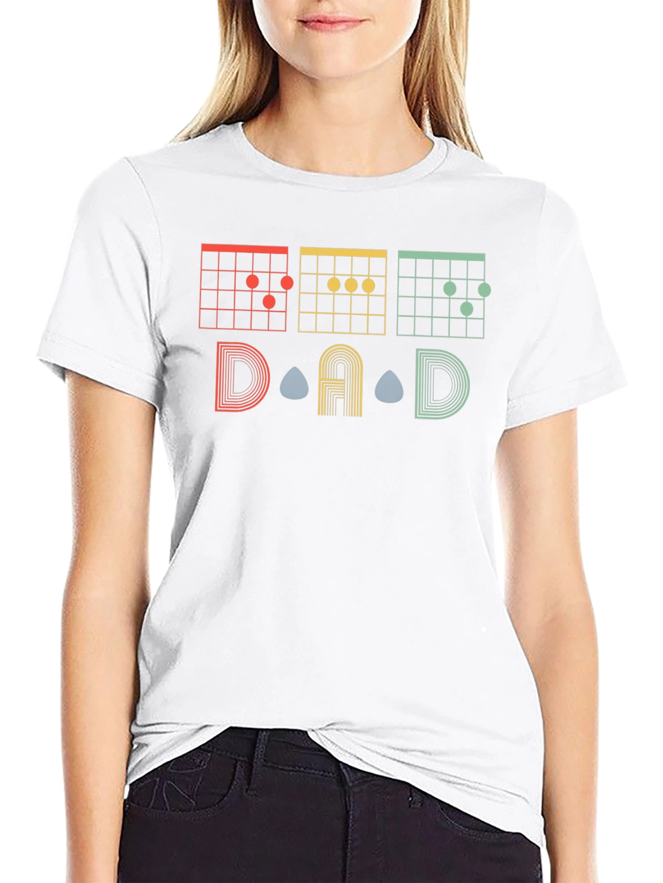 DAD Guitar Chords Graphic T-Shirt - Musician Gift