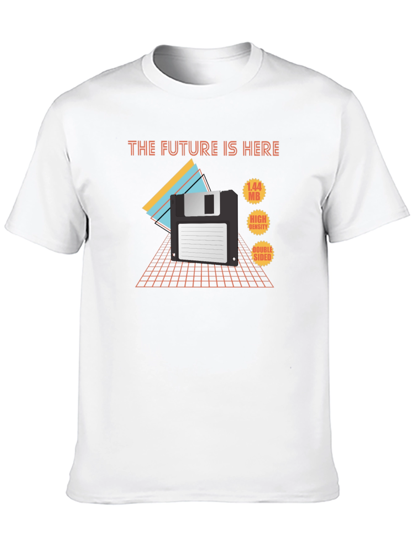 Retro Floppy Disk T-Shirt - The Future Is Here