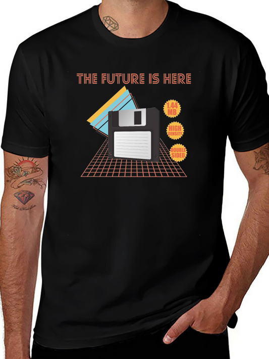 Retro Floppy Disk T-Shirt - The Future Is Here
