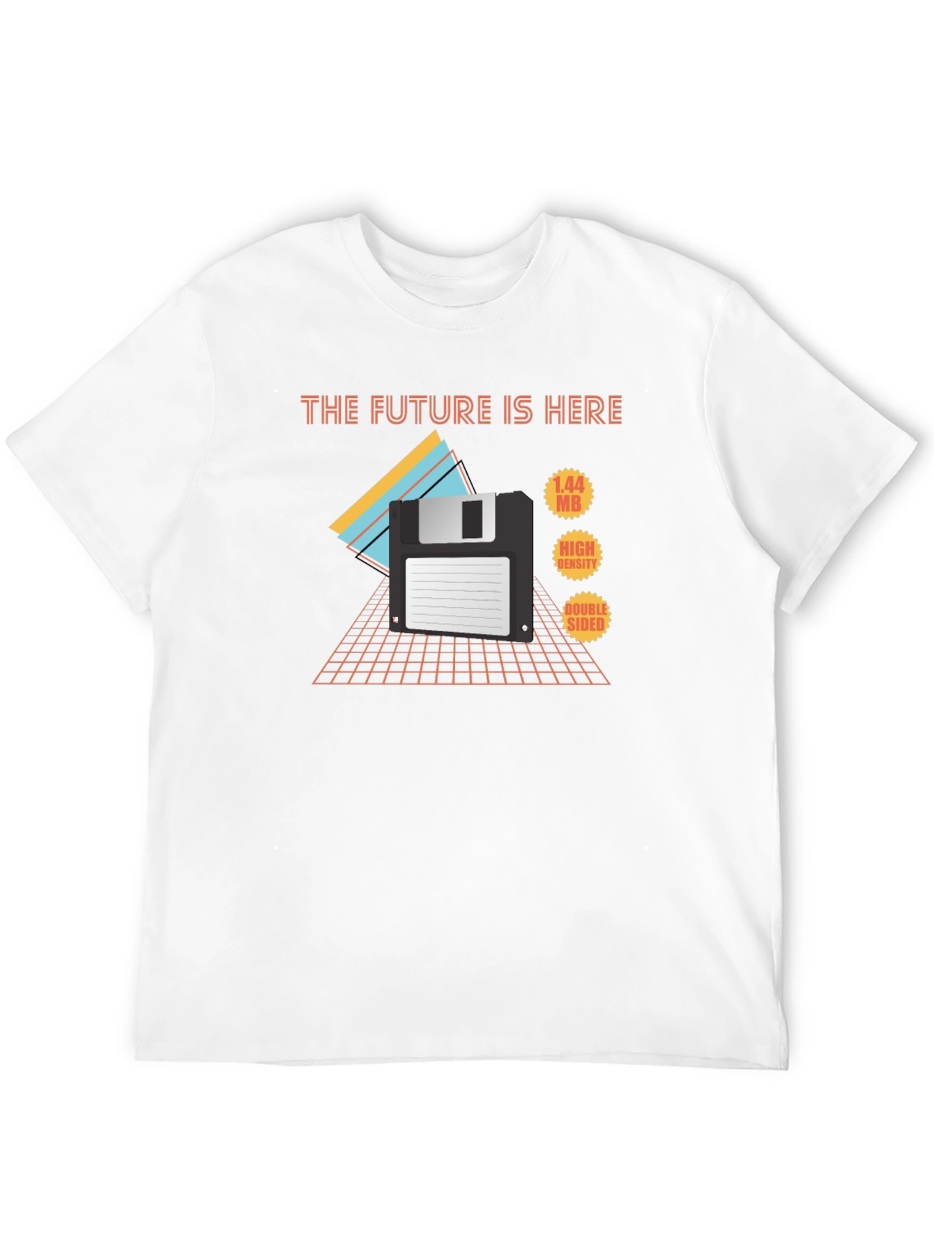 Retro Floppy Disk T-Shirt - The Future Is Here