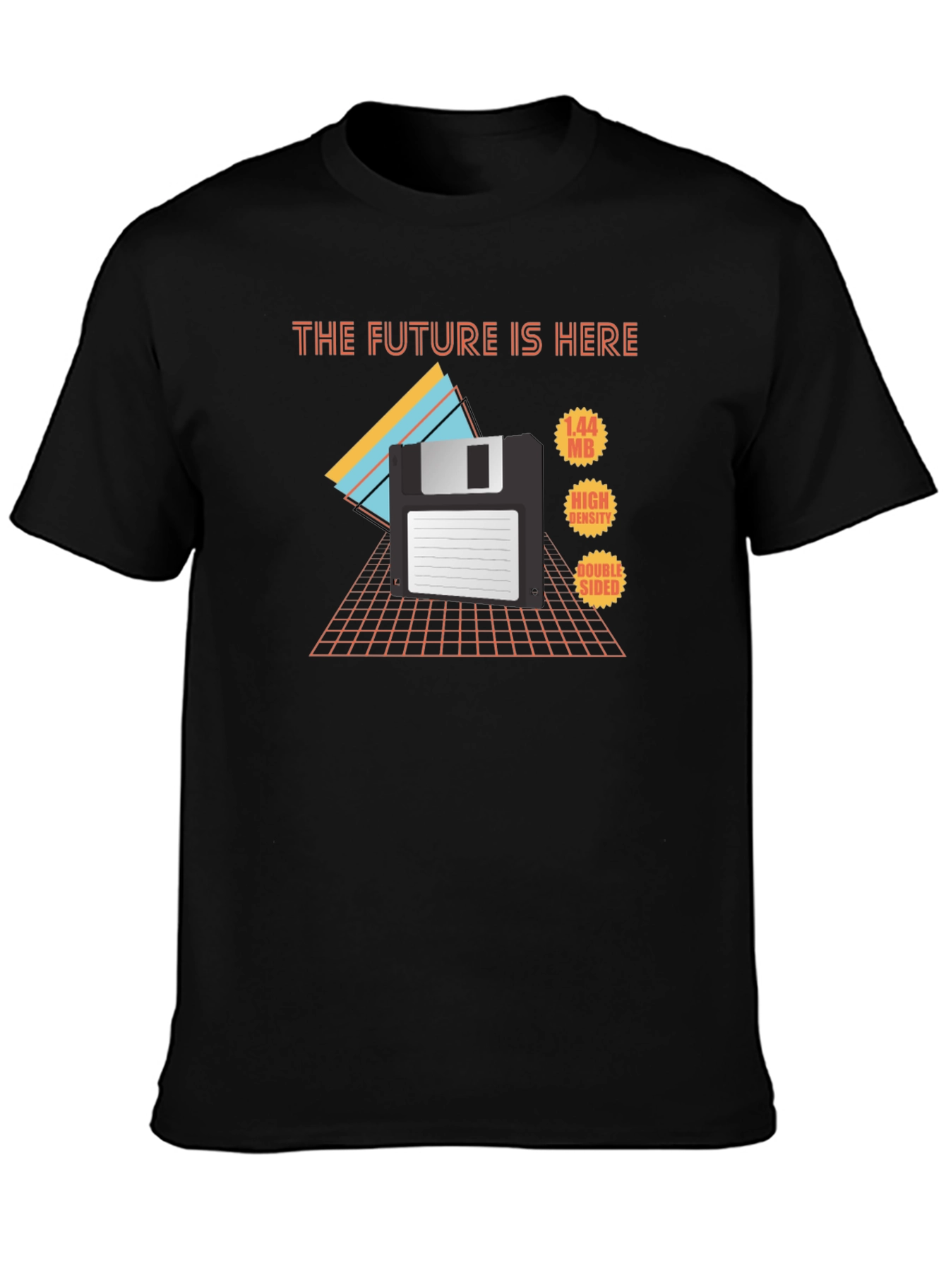 Retro Floppy Disk T-Shirt - The Future Is Here
