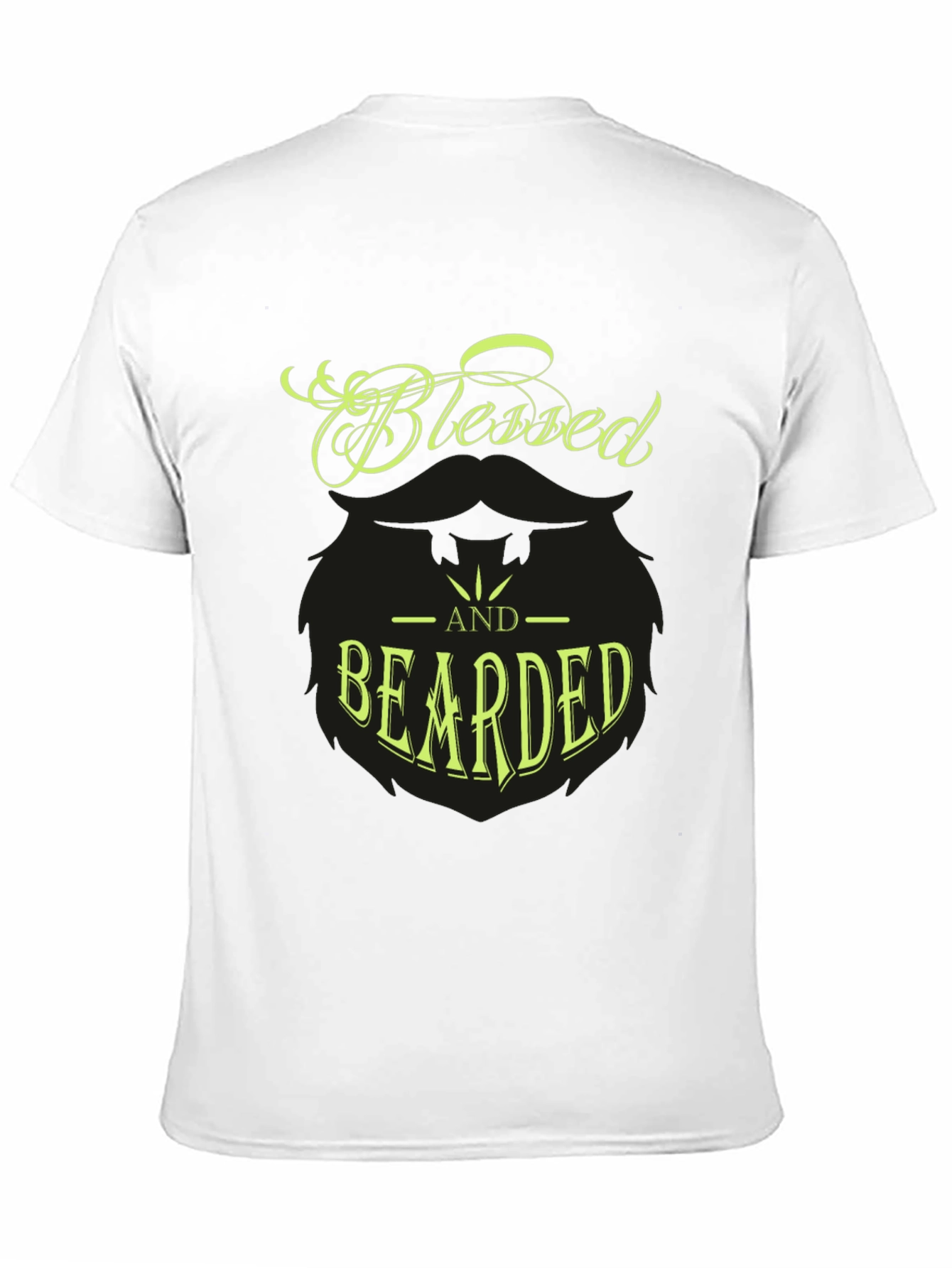 Blessed and Bearded Graphic T-Shirt - Stylish Mens Tee