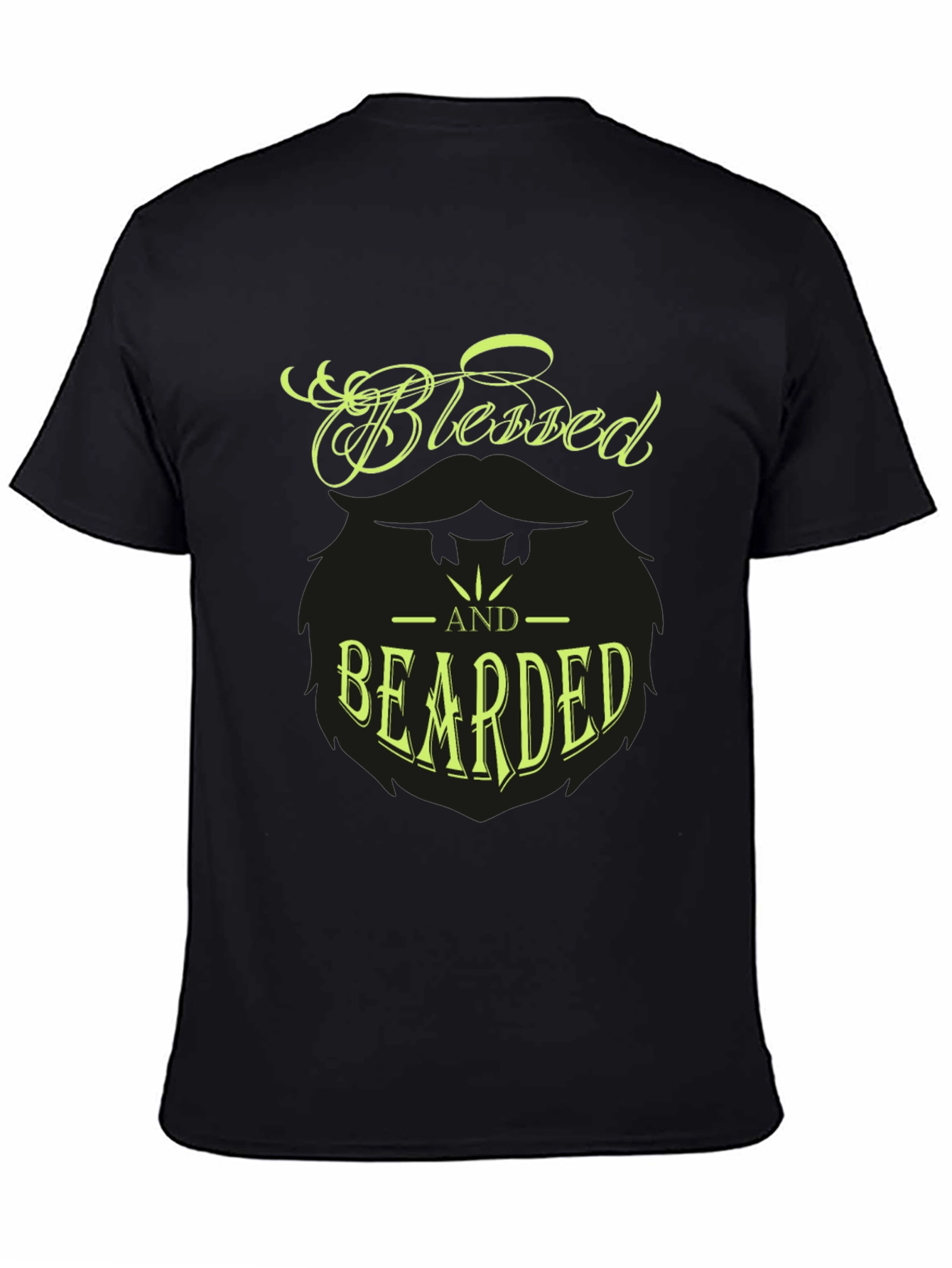 Blessed and Bearded Graphic T-Shirt - Stylish Mens Tee