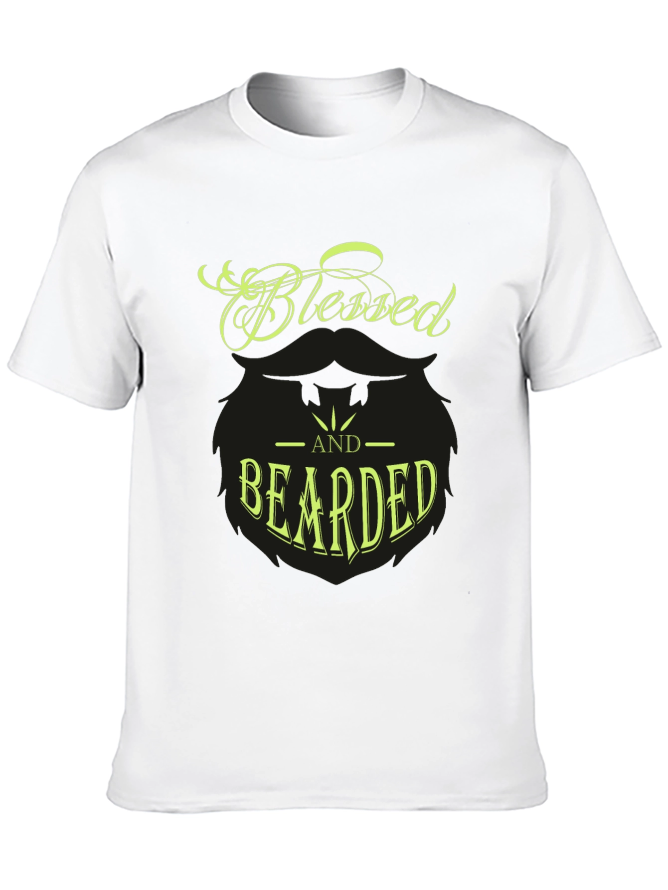 Blessed and Bearded Graphic T-Shirt - Stylish Mens Tee