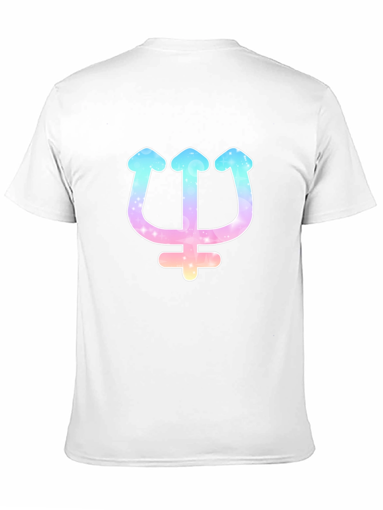 Neptune Trident Graphic T-Shirt - Galaxy Design