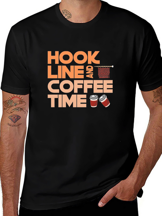 Hook Line & Coffee Time T-Shirt