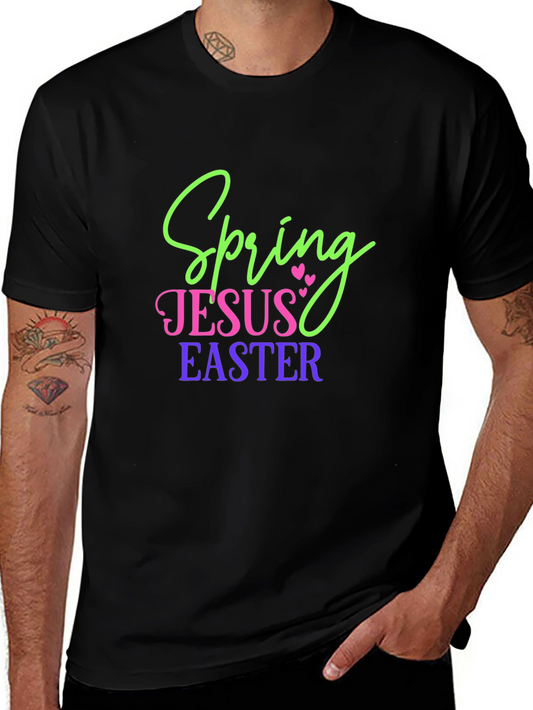 Spring Jesus Easter Graphic T-Shirt
