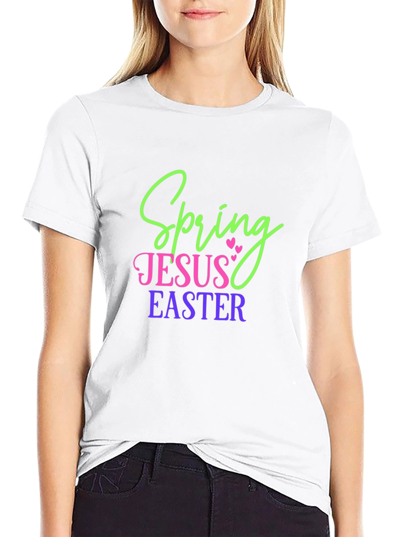 Spring Jesus Easter Graphic T-Shirt