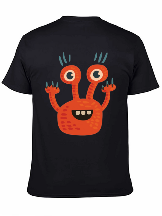 Monster Graphic Tee - Fun Black T-Shirt