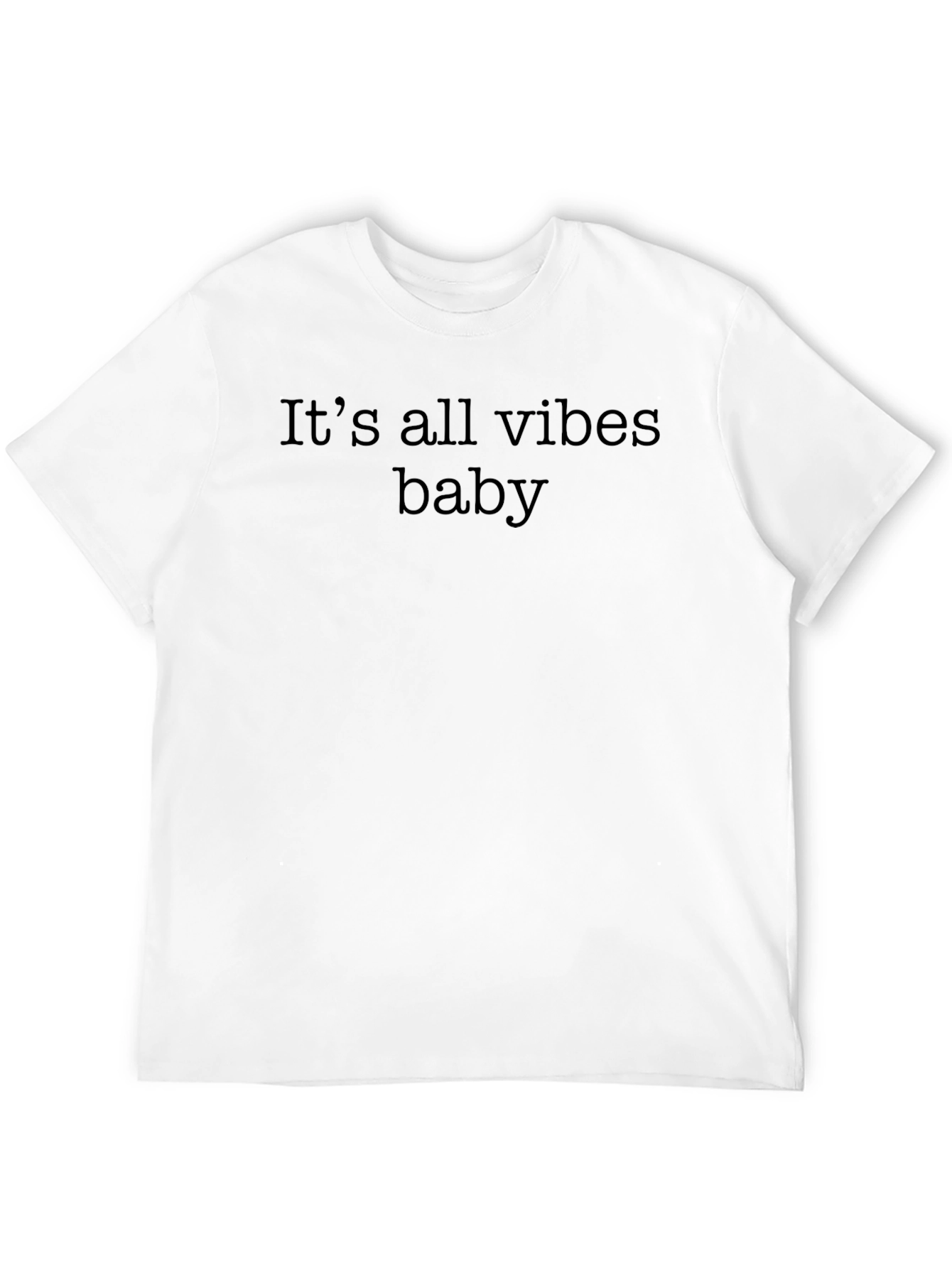Its All Vibes Baby Black Tee