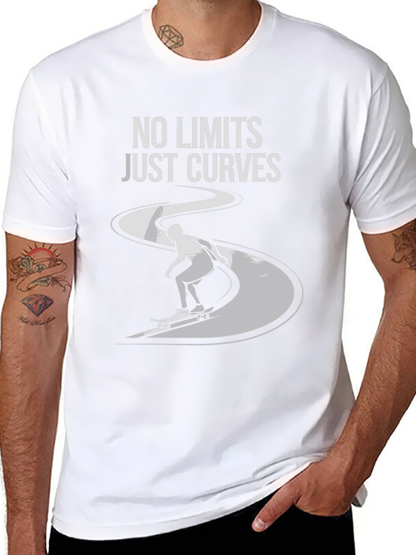 No Limits Just Curves Graphic T-Shirt