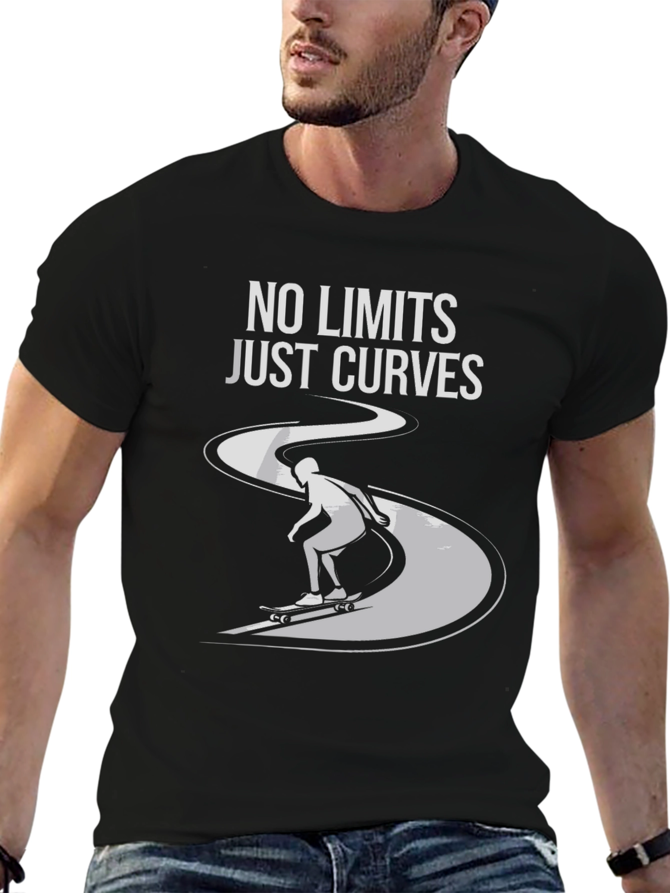 No Limits Just Curves Graphic T-Shirt