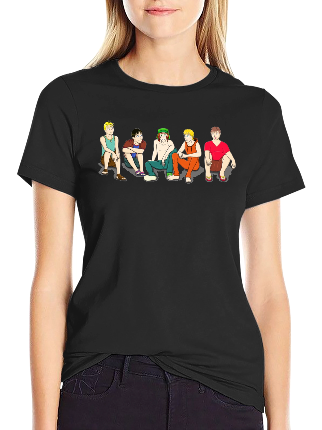Cartoon Character Mens Graphic Tee