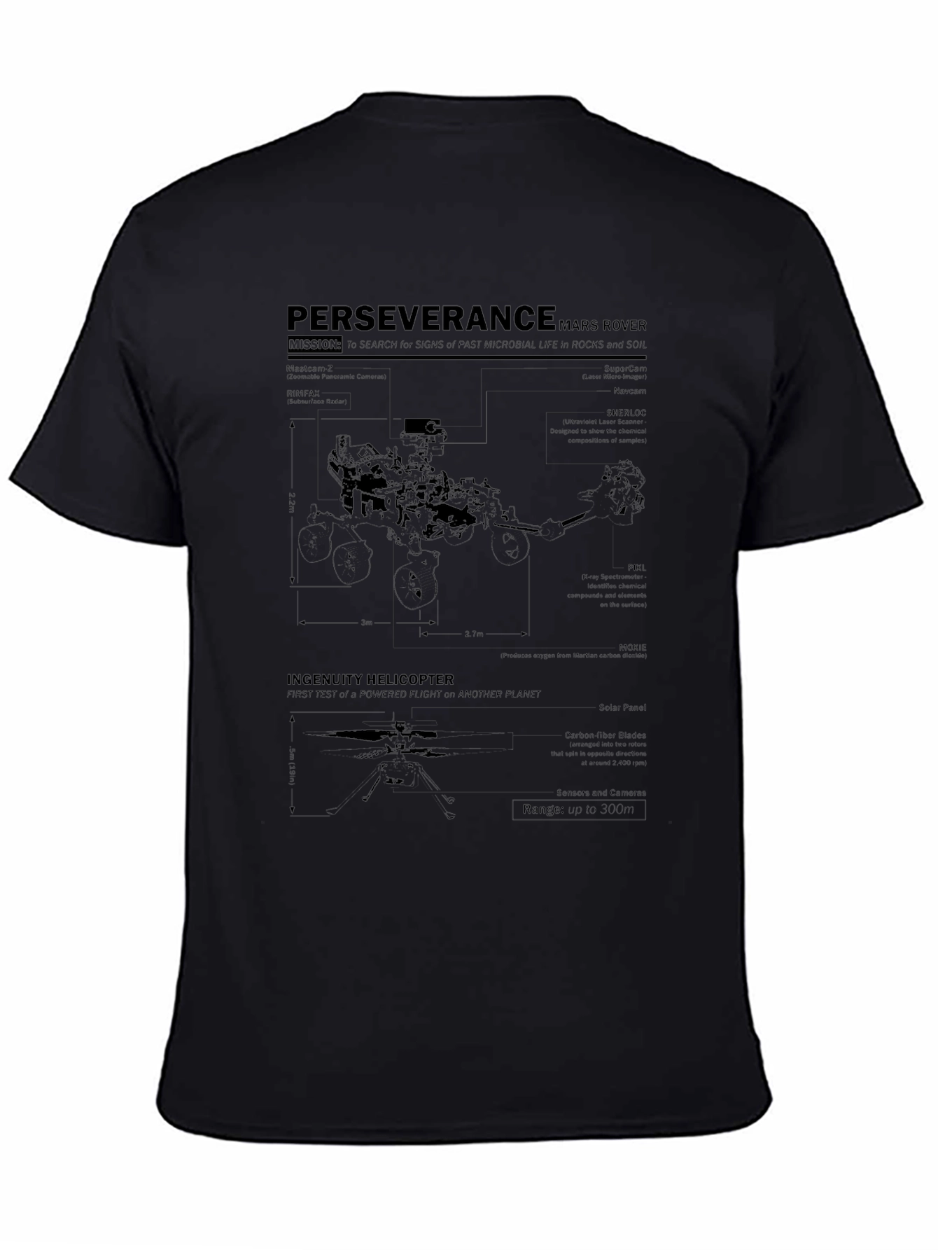 Perseverance Mars Rover Graphic T-Shirt