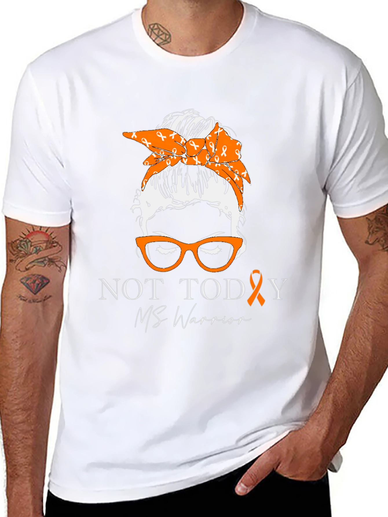 MS Warrior Messy Bun Graphic Tee