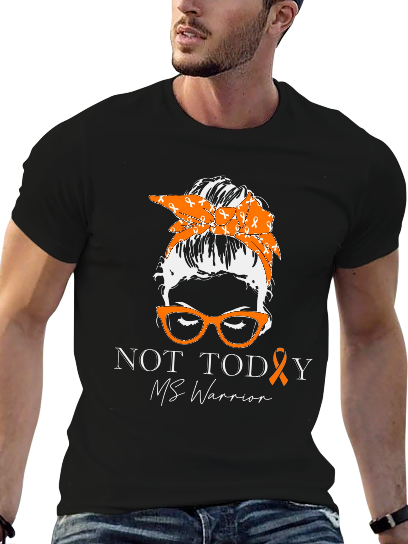 MS Warrior Messy Bun Graphic Tee