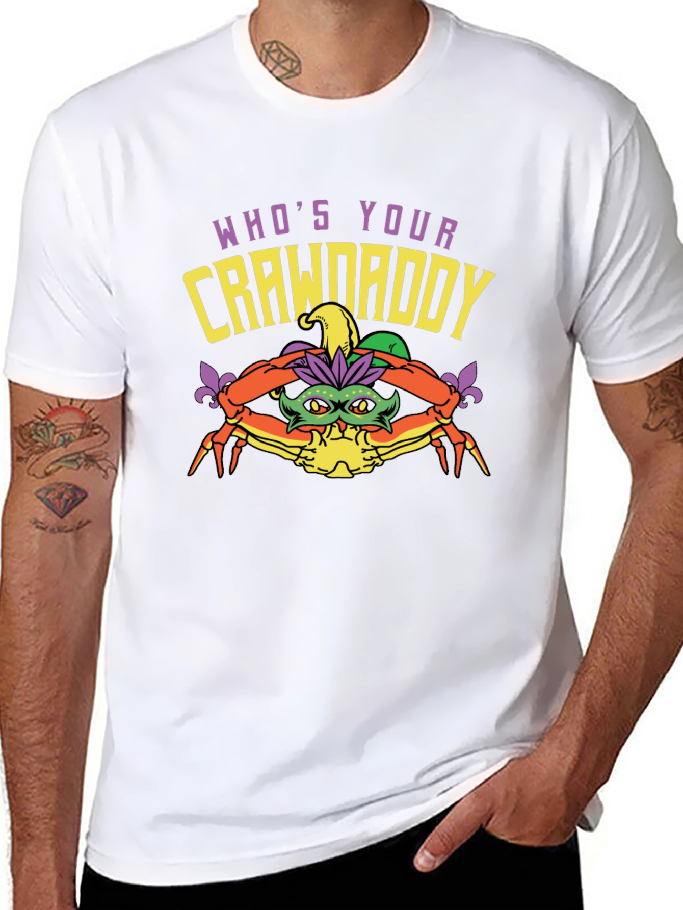 Whos Your Crawdaddy Mardi Gras T-Shirt