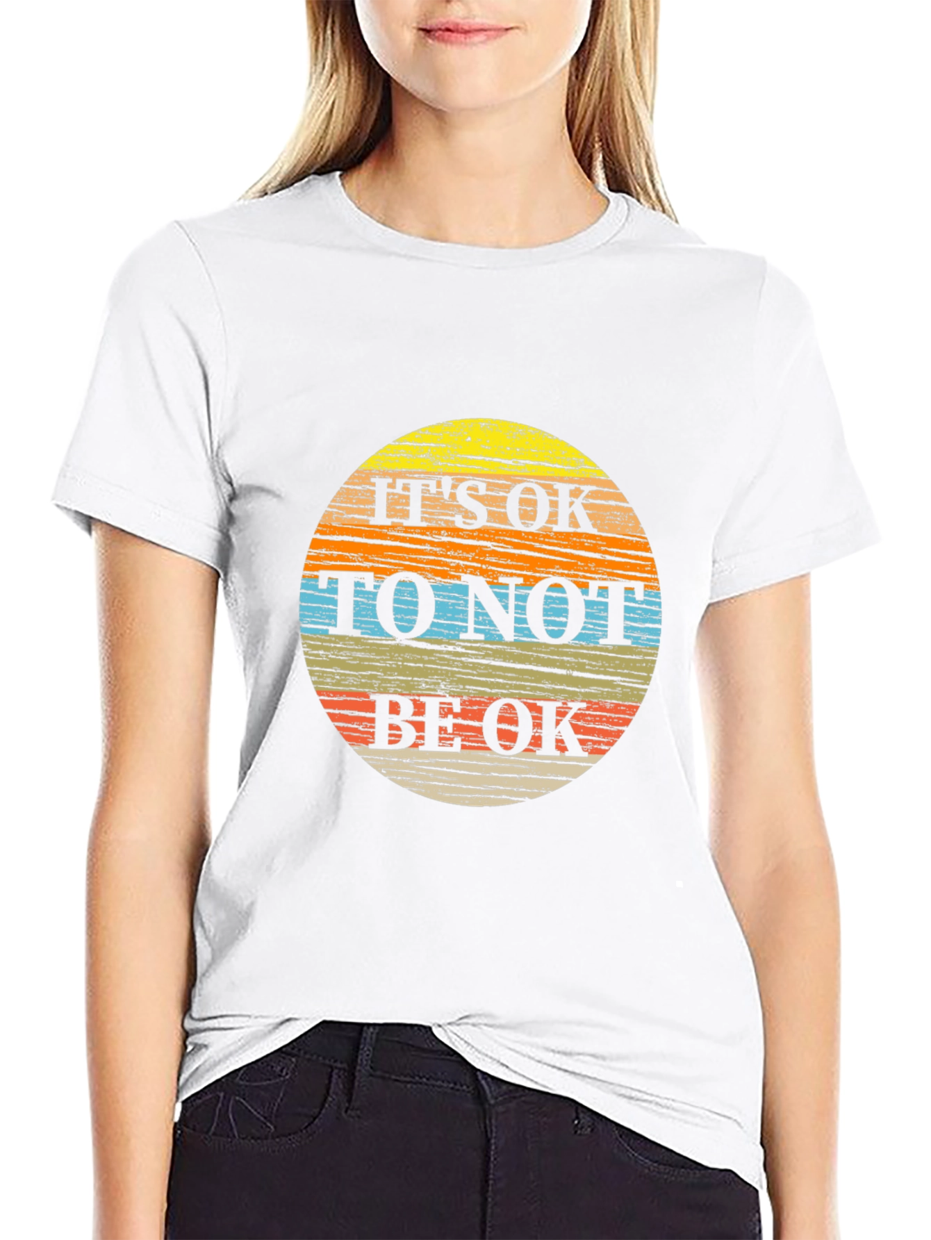 Its OK To Not Be OK T-Shirt - Black