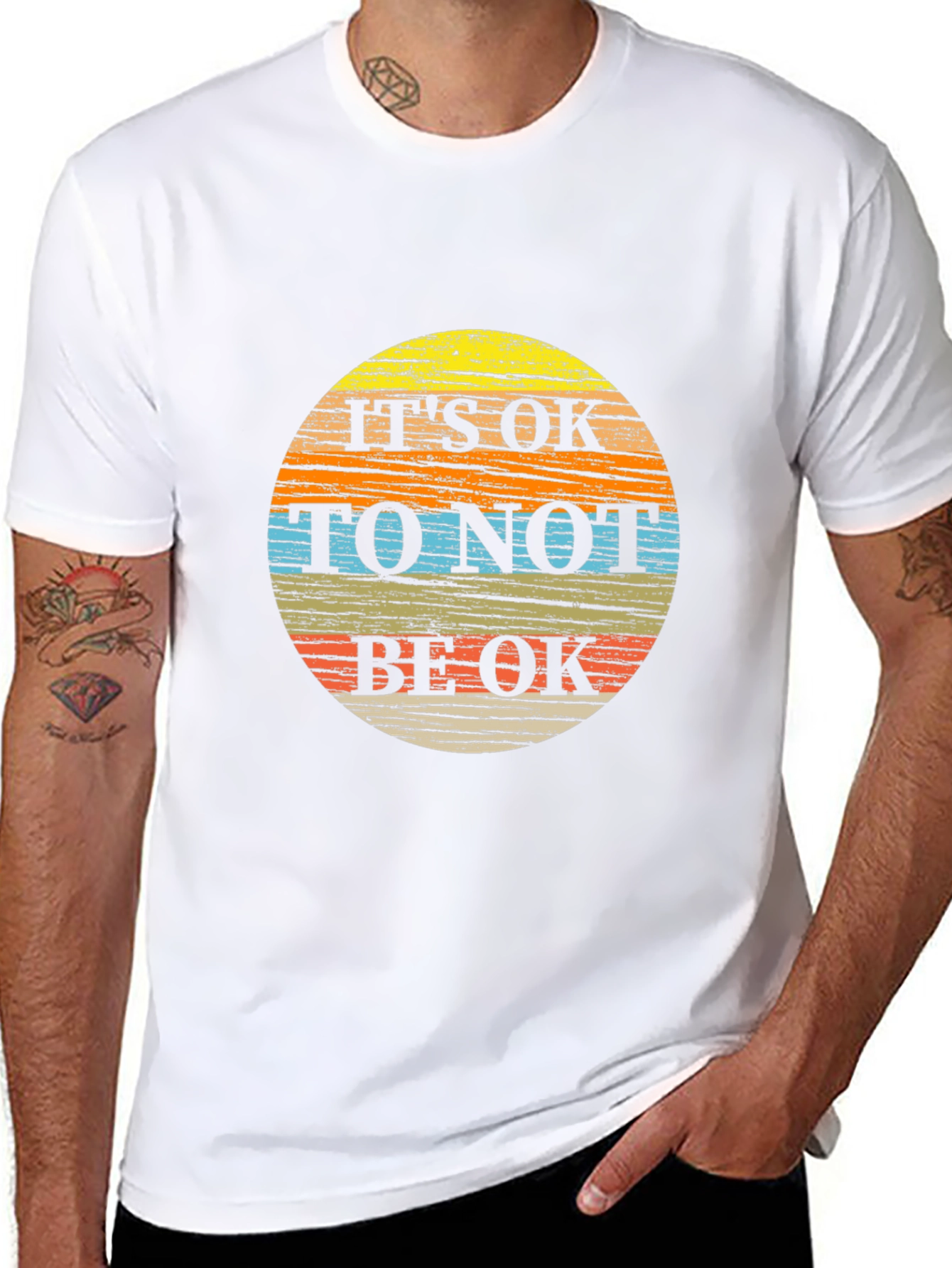 Its OK To Not Be OK T-Shirt - Black