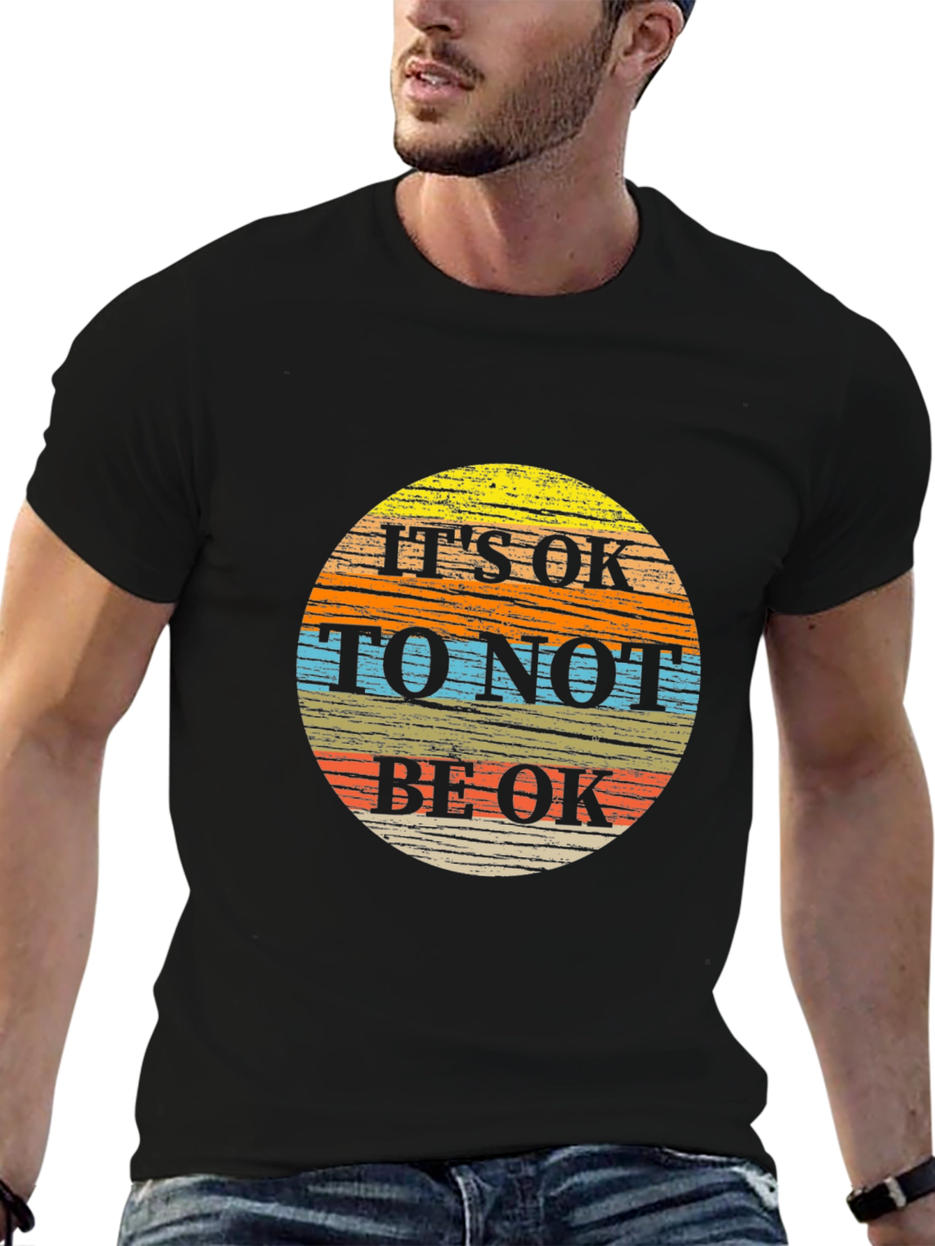 Its OK To Not Be OK T-Shirt - Black