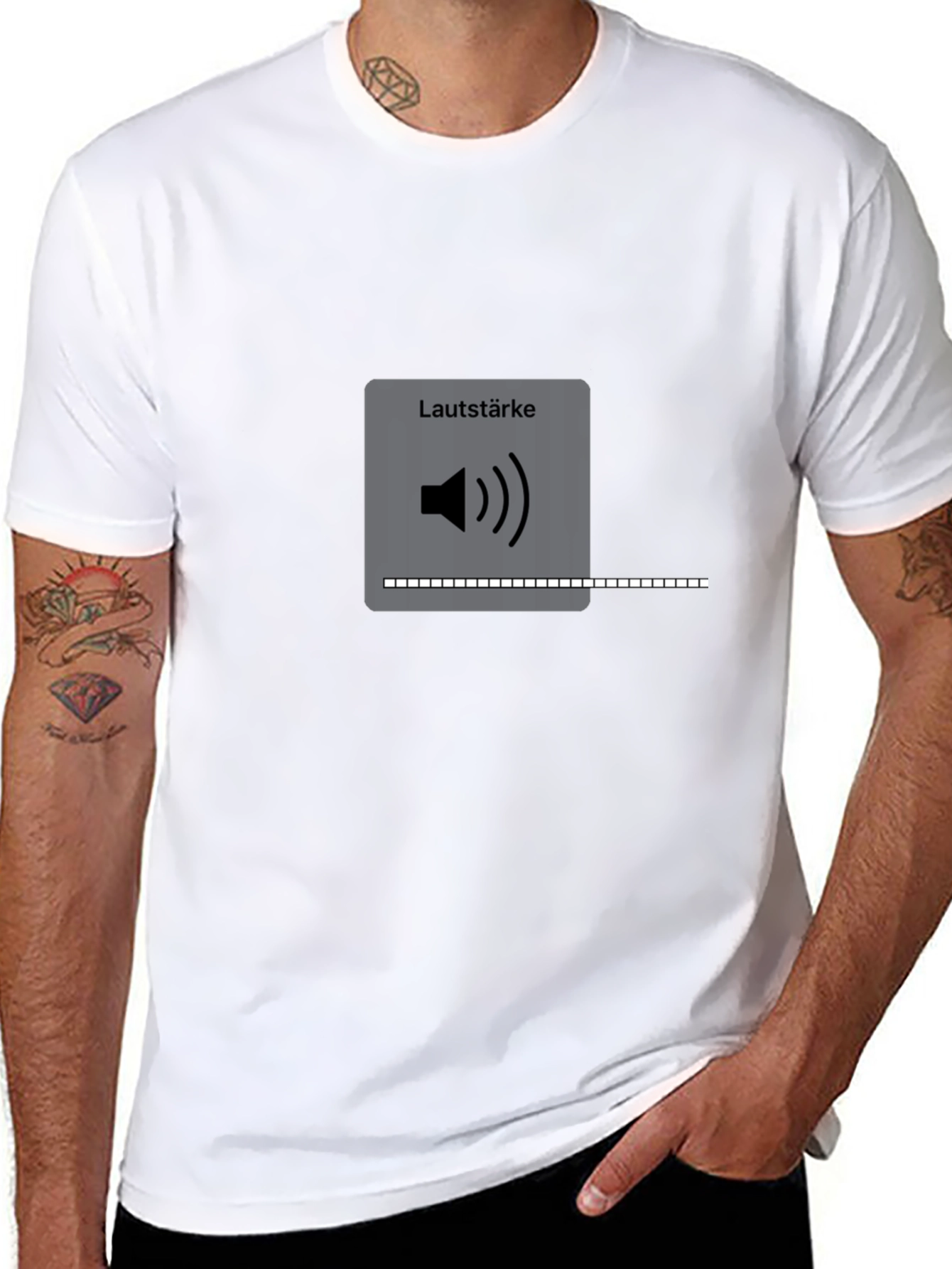 Lautstärke Volume Control Black T-Shirt