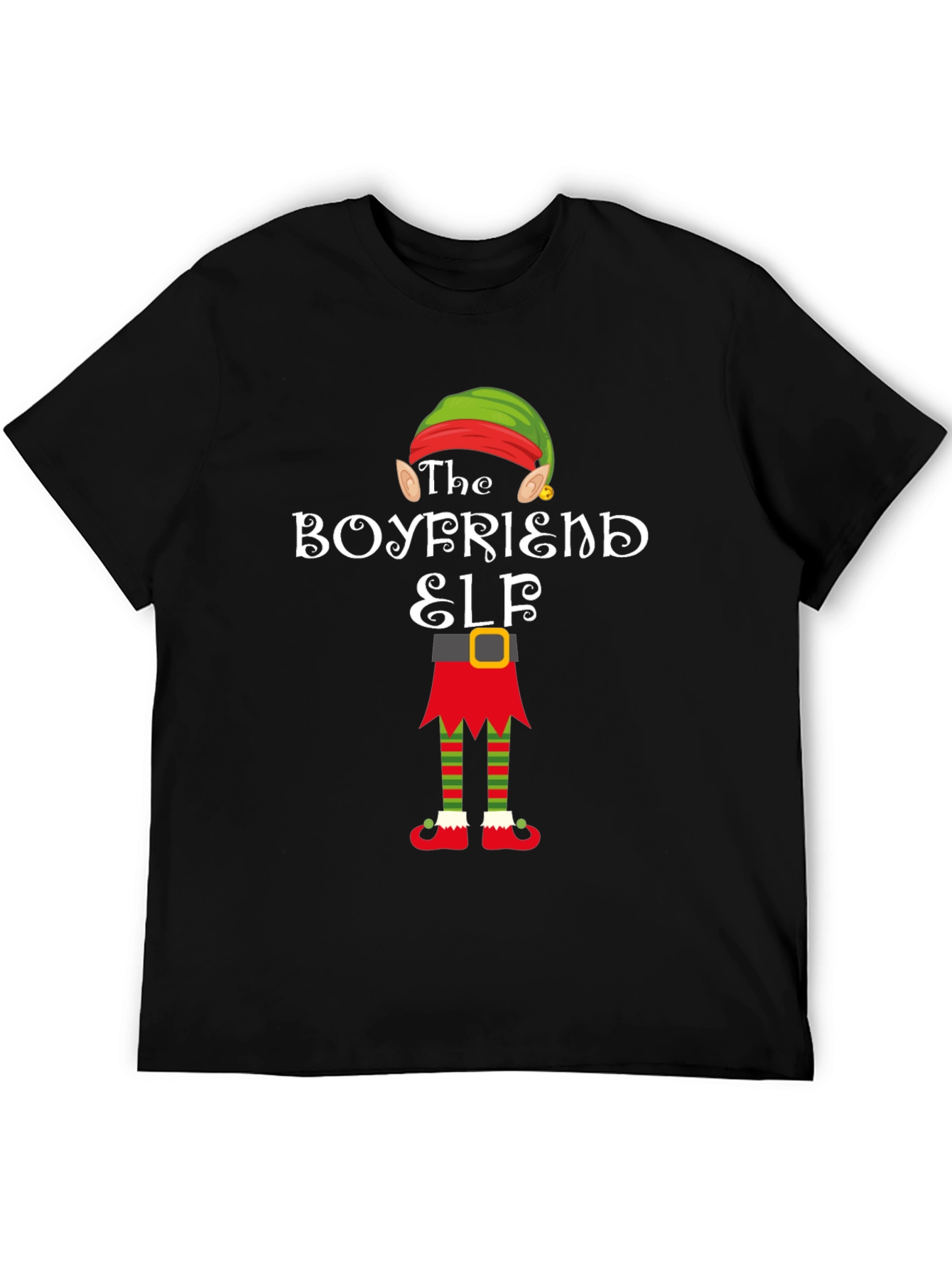 Boyfriend Elf Holiday Graphic Tee