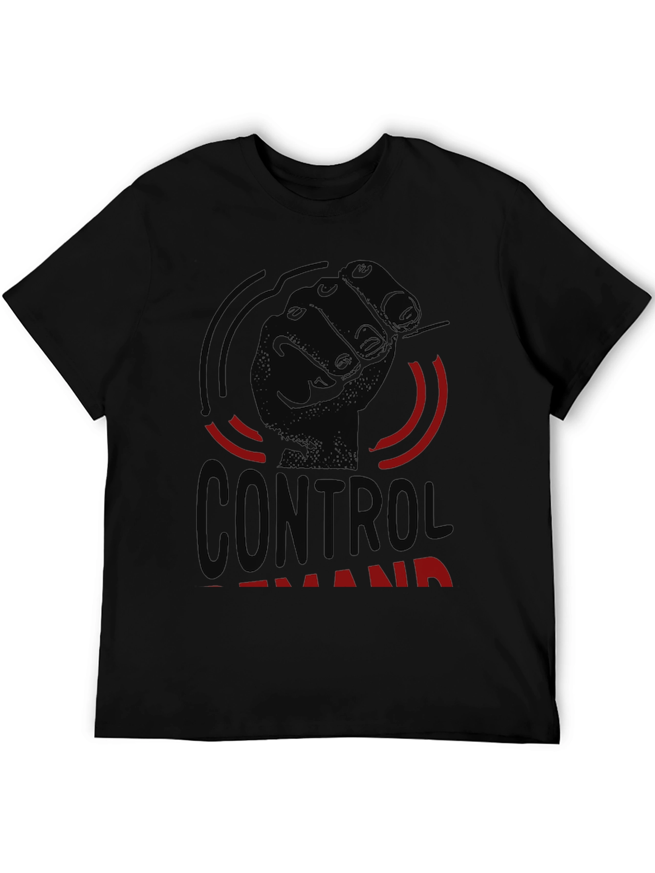 Control Demand Graphic Black T-Shirt