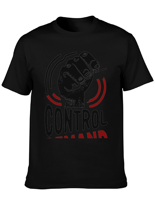 Control Demand Graphic Black T-Shirt