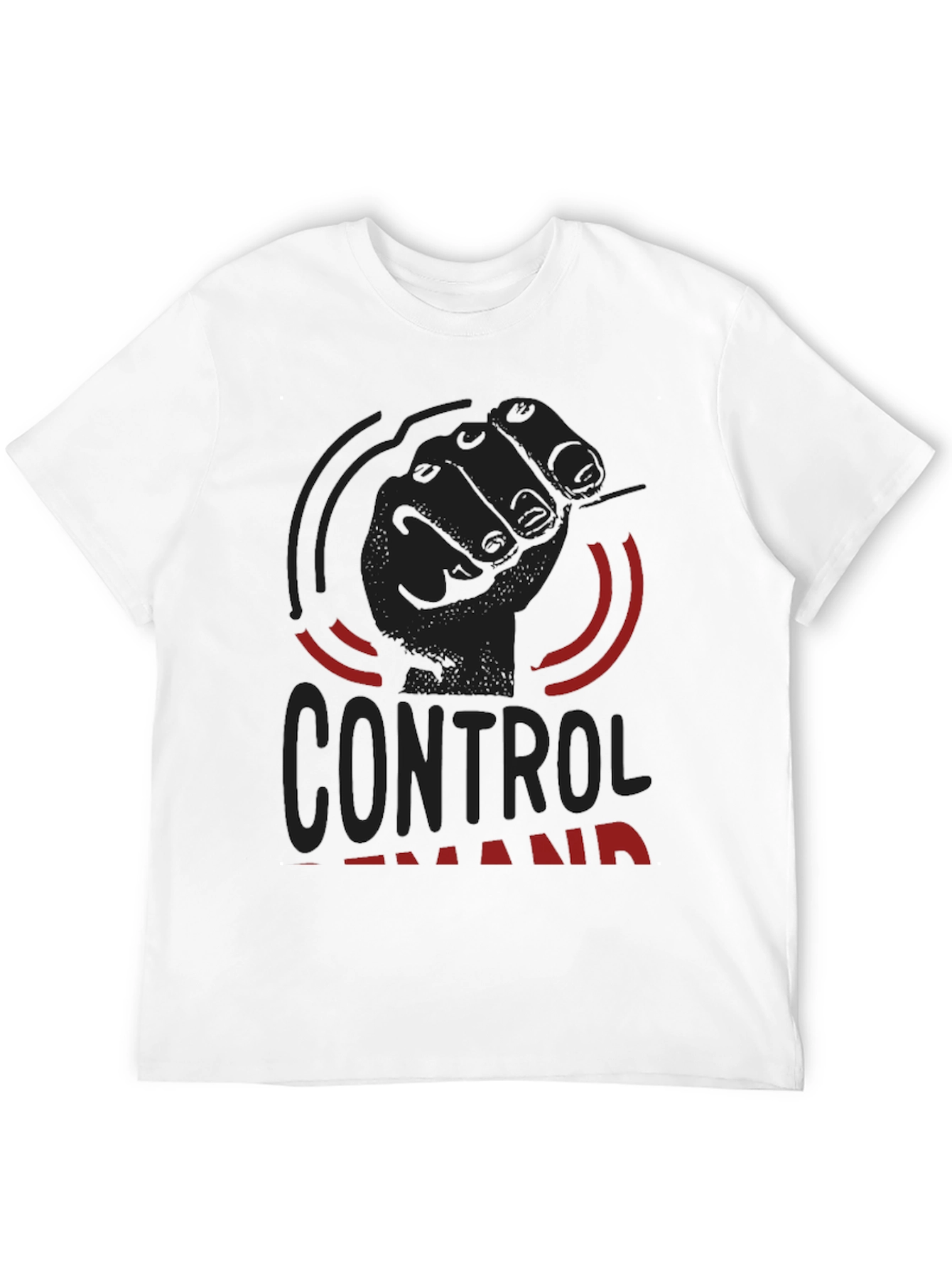 Control Demand Graphic Black T-Shirt