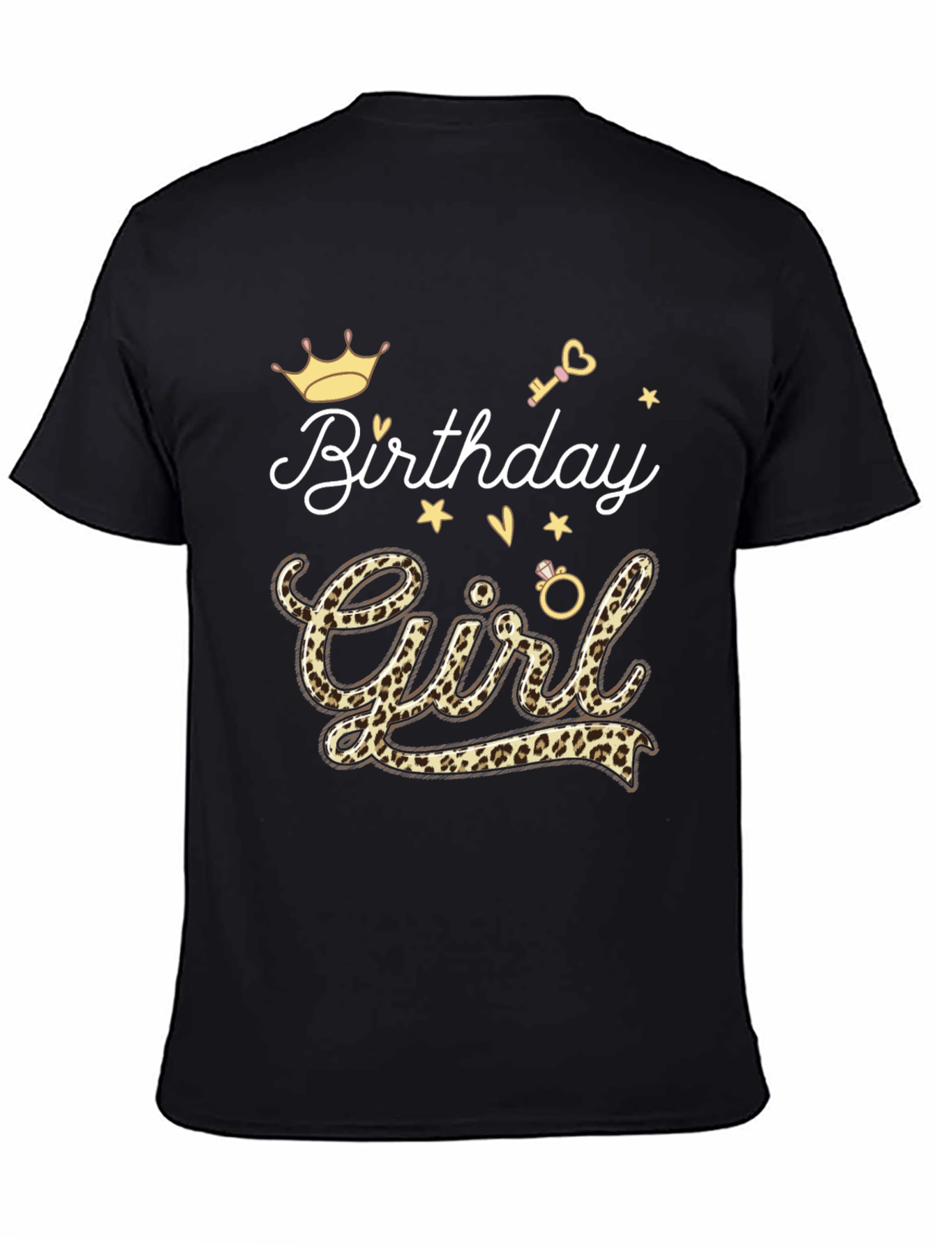Birthday Girl Leopard Print T-Shirt
