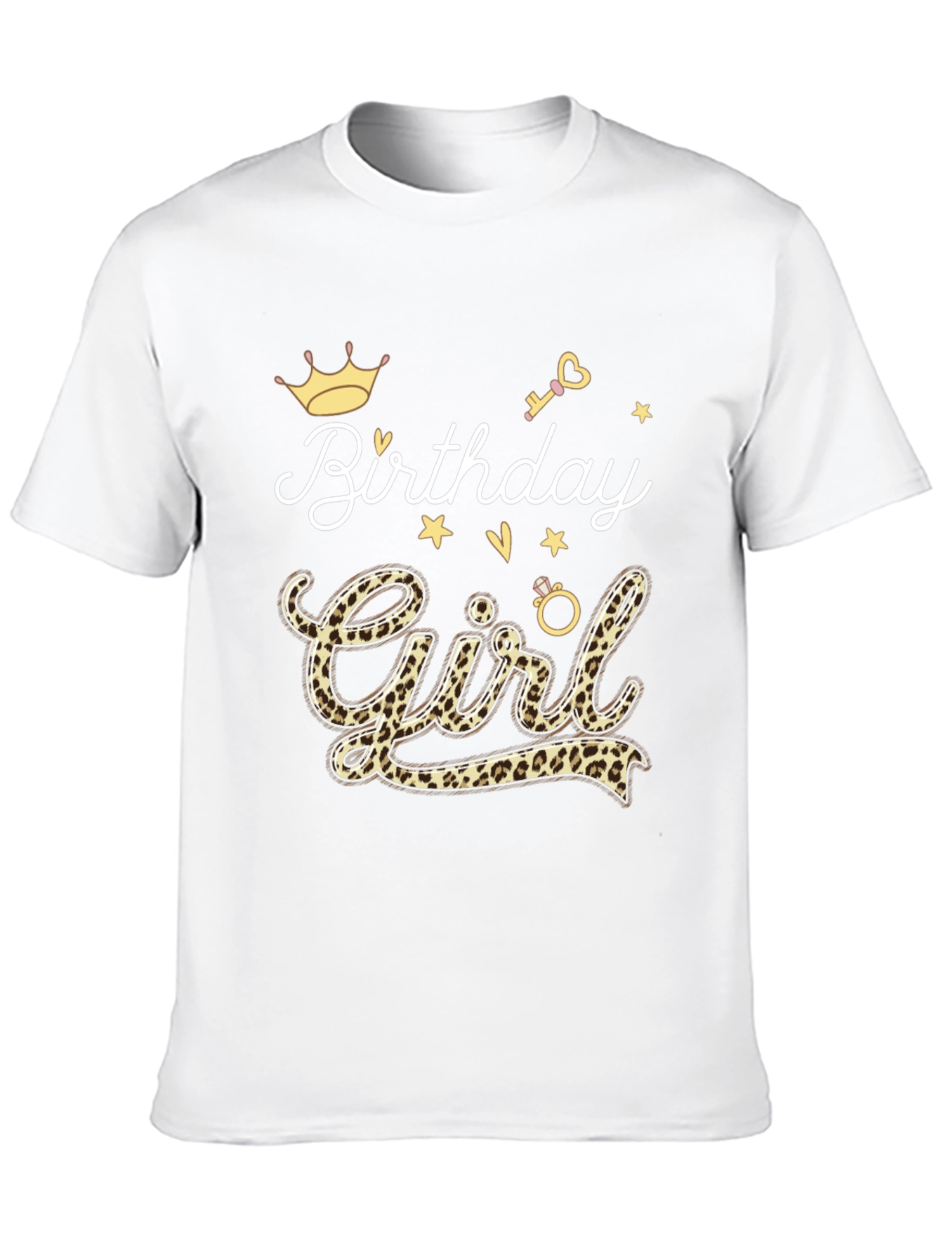 Birthday Girl Leopard Print T-Shirt