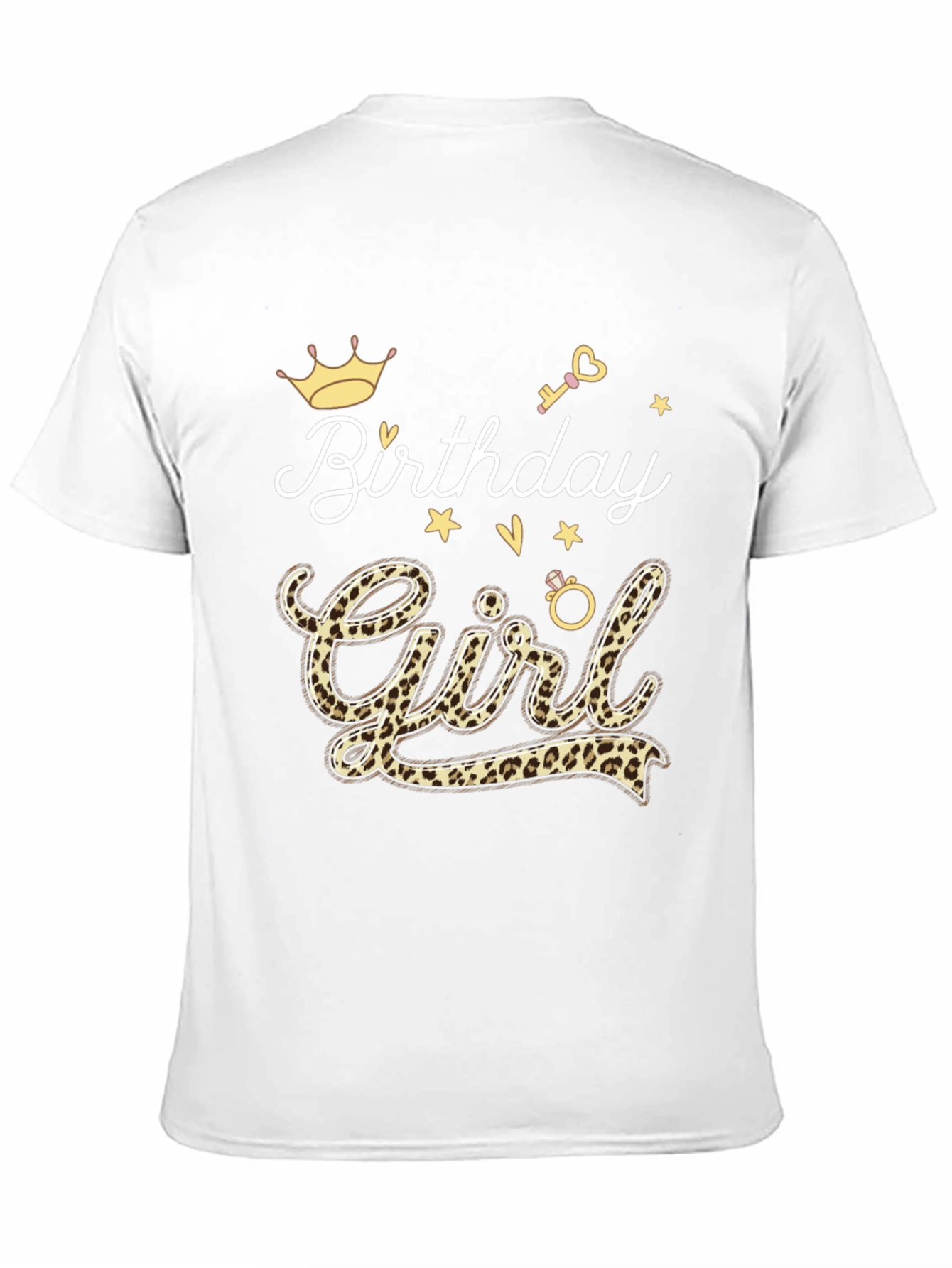 Birthday Girl Leopard Print T-Shirt