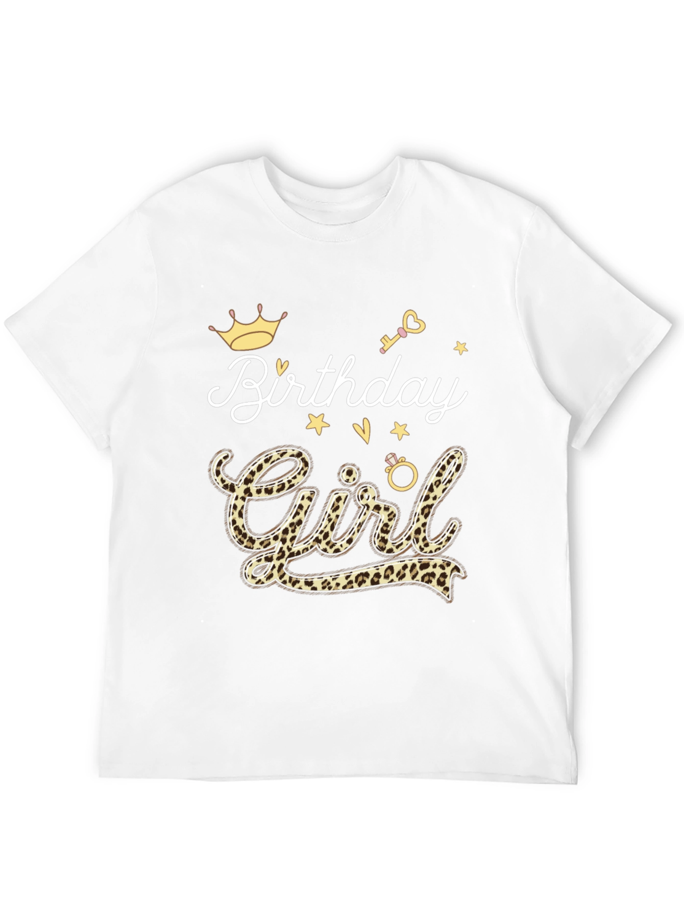 Birthday Girl Leopard Print T-Shirt