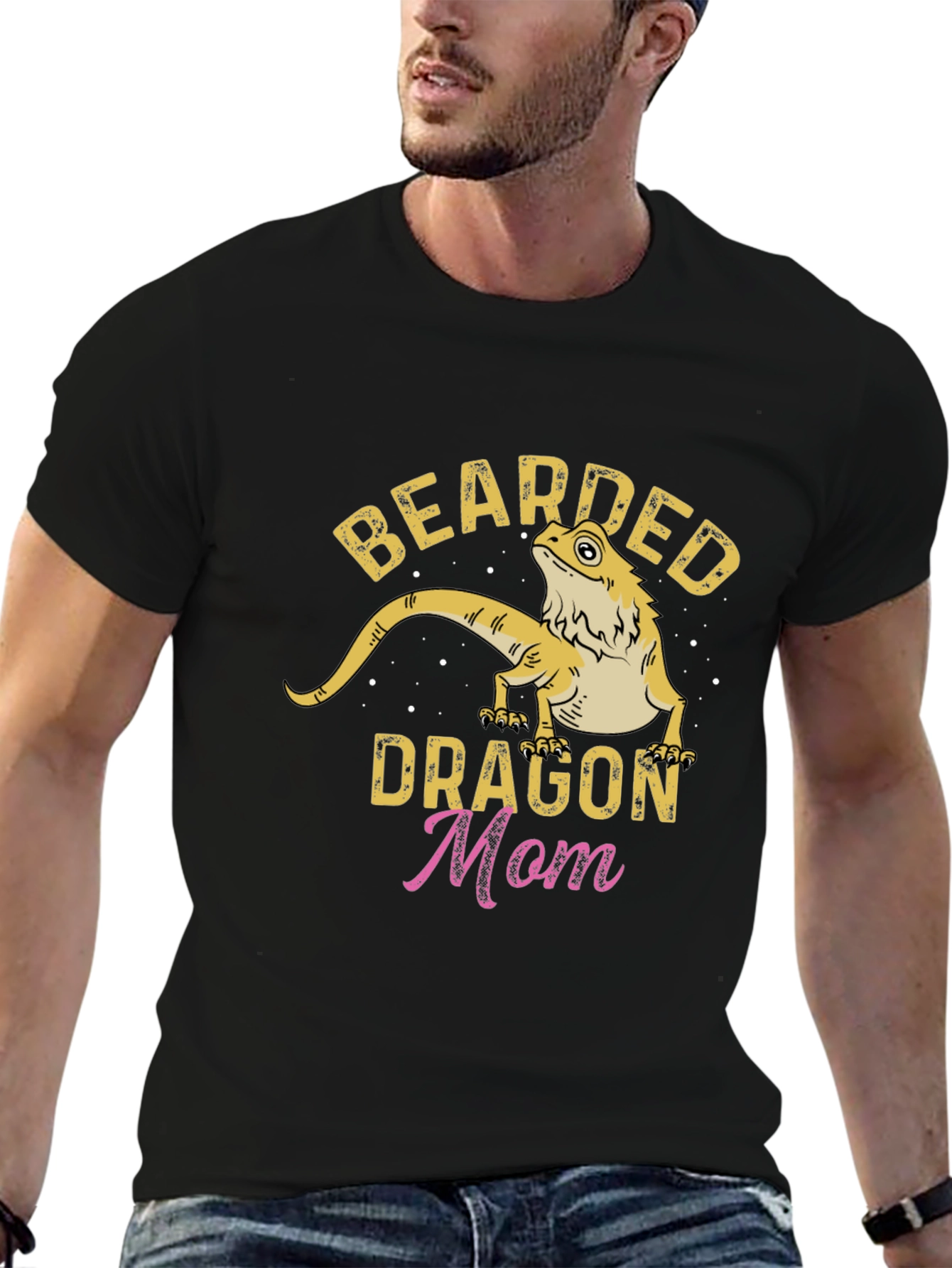 Bearded Dragon Mom Graphic T-Shirt