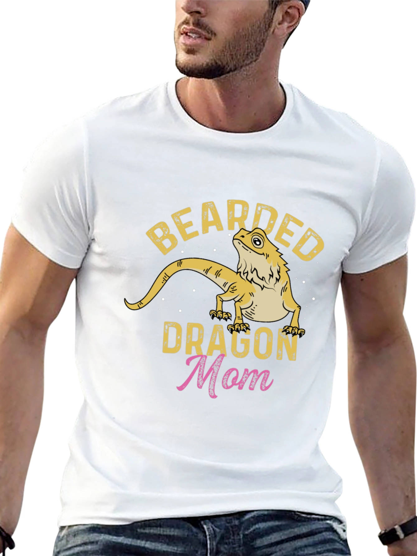 Bearded Dragon Mom Graphic T-Shirt