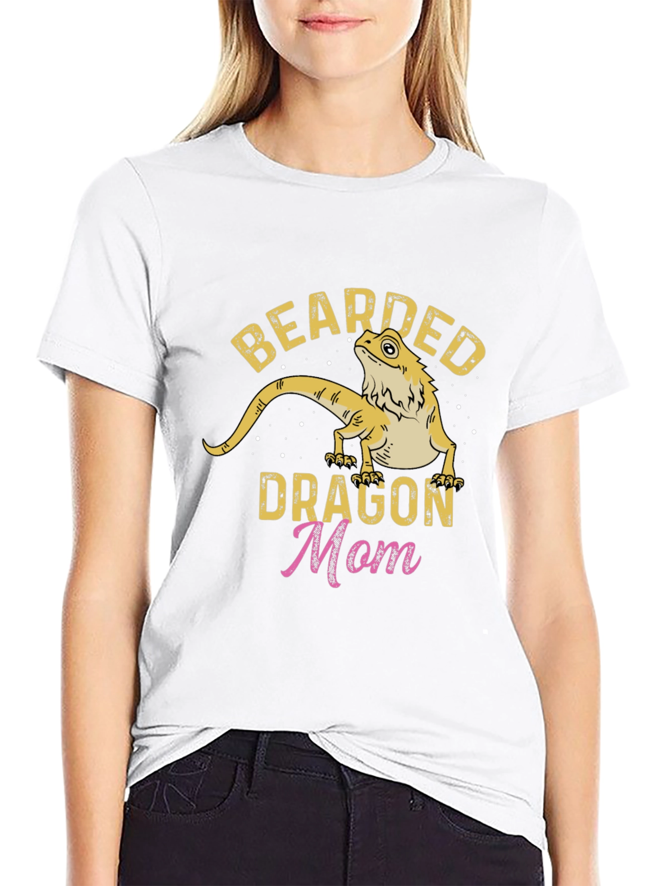 Bearded Dragon Mom Graphic T-Shirt