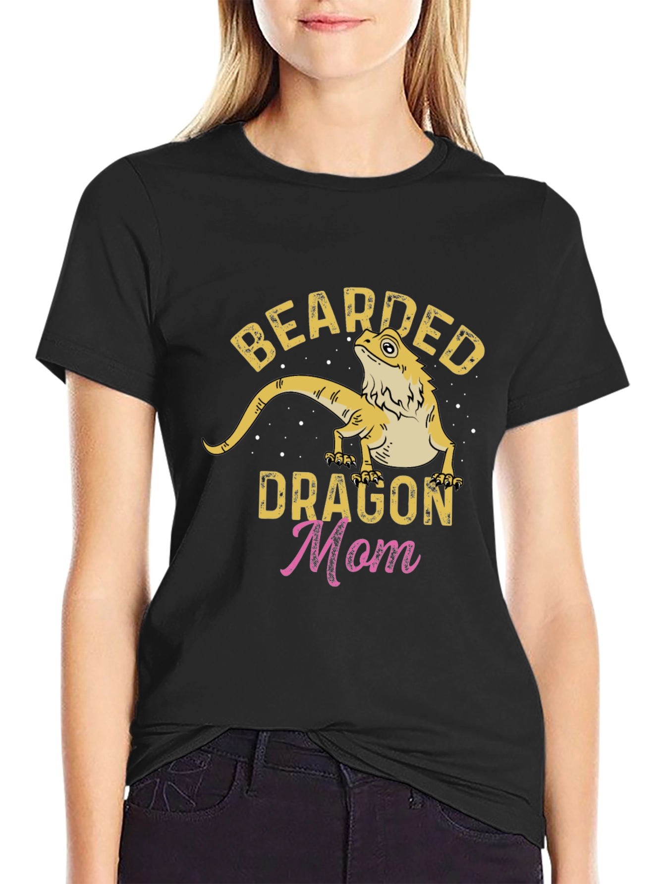 Bearded Dragon Mom Graphic T-Shirt