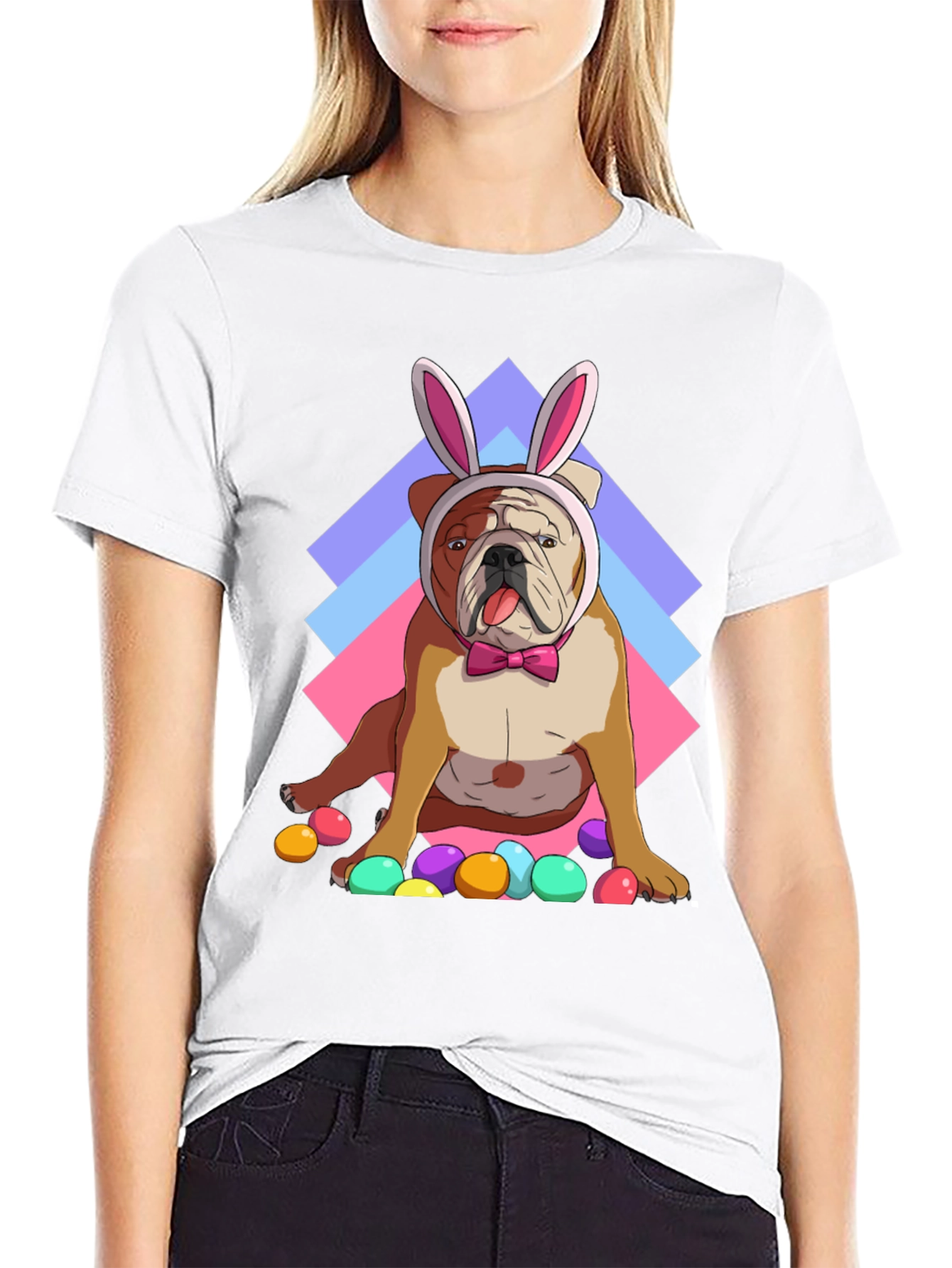 Easter Bulldog T-Shirt