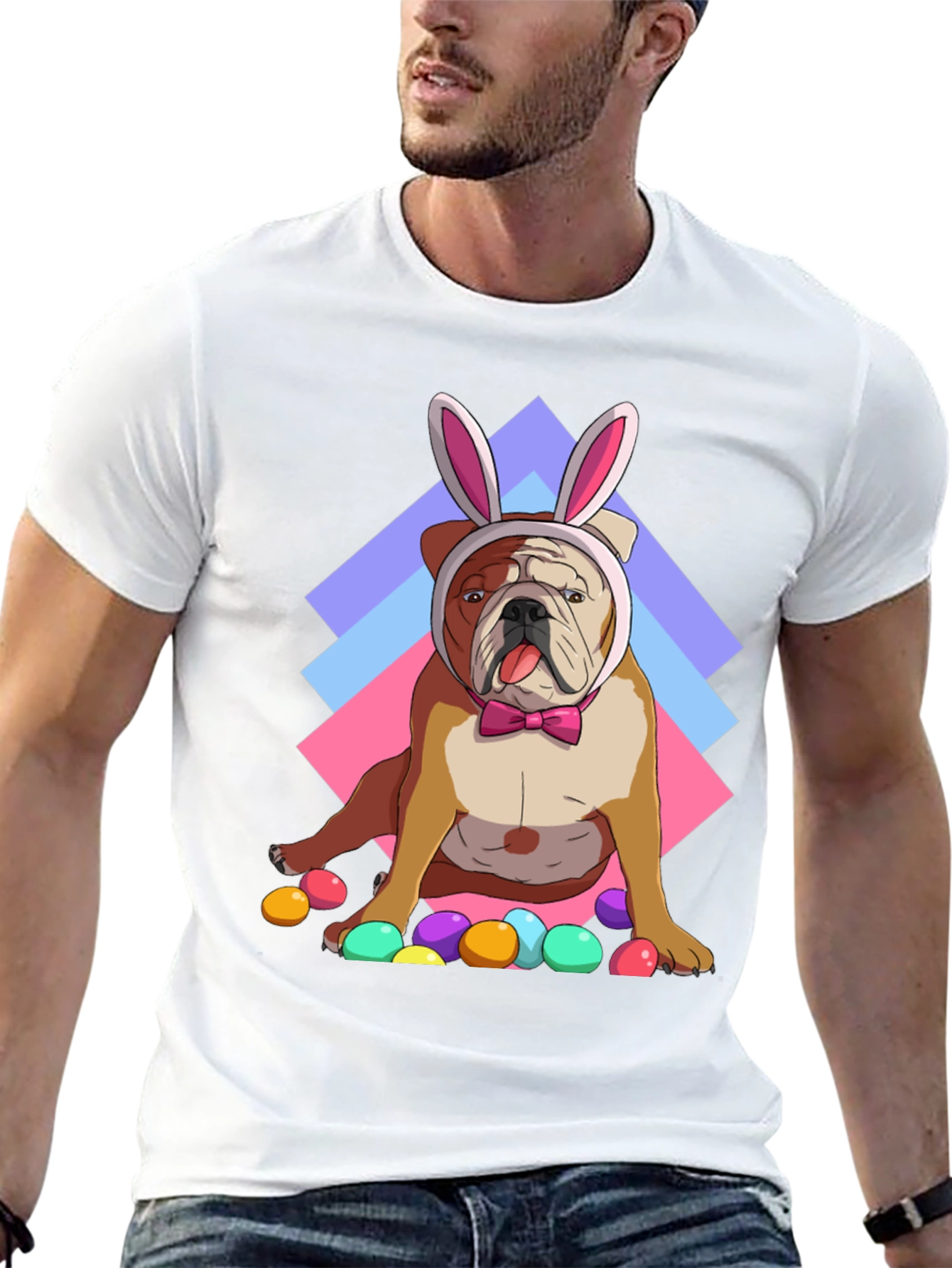 Easter Bulldog T-Shirt