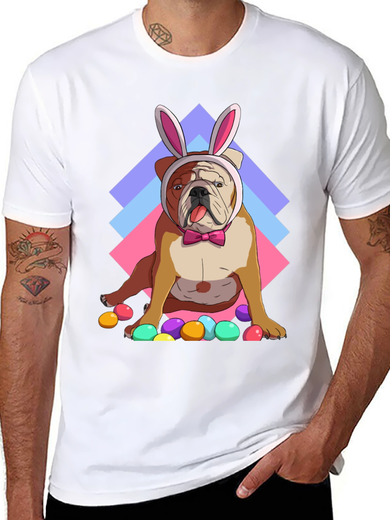 Easter Bulldog T-Shirt