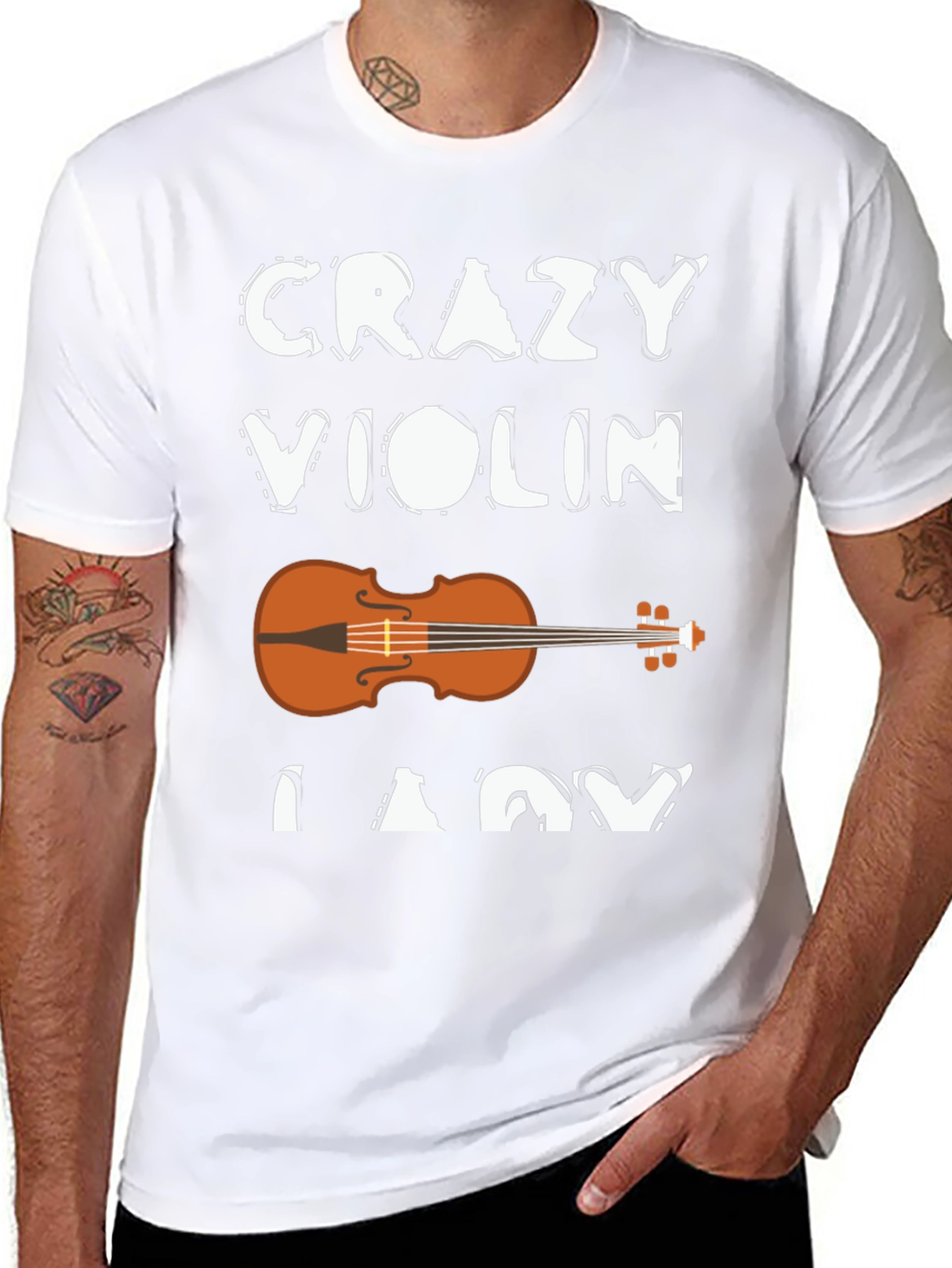 Crazy Violin Lady T-Shirt