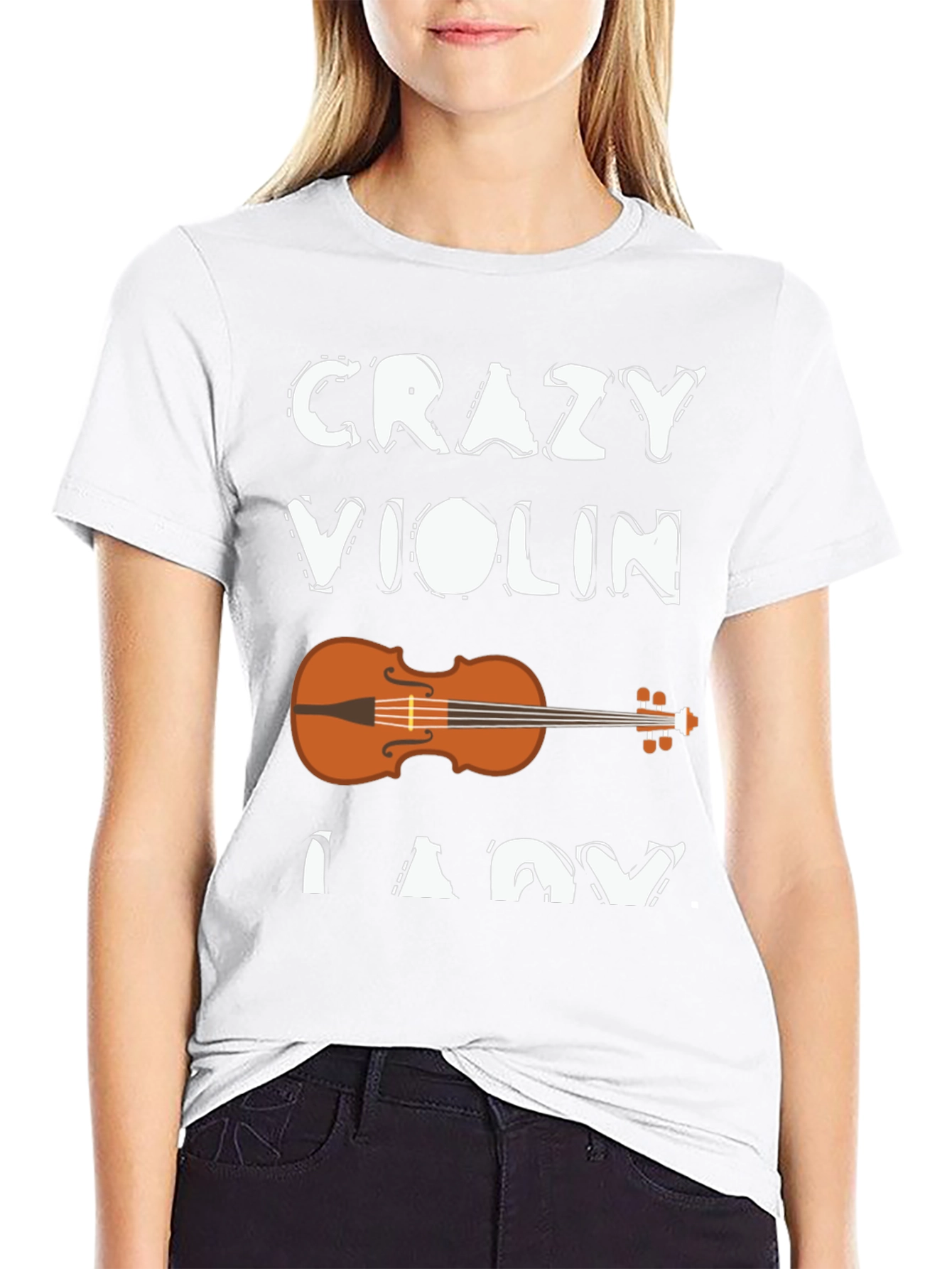 Crazy Violin Lady T-Shirt