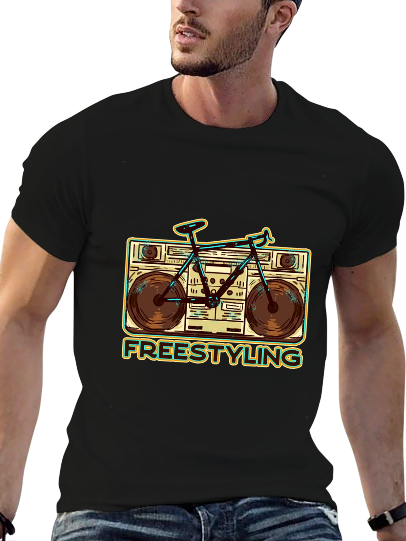 Freestyle Bike Boombox Graphic Tee
