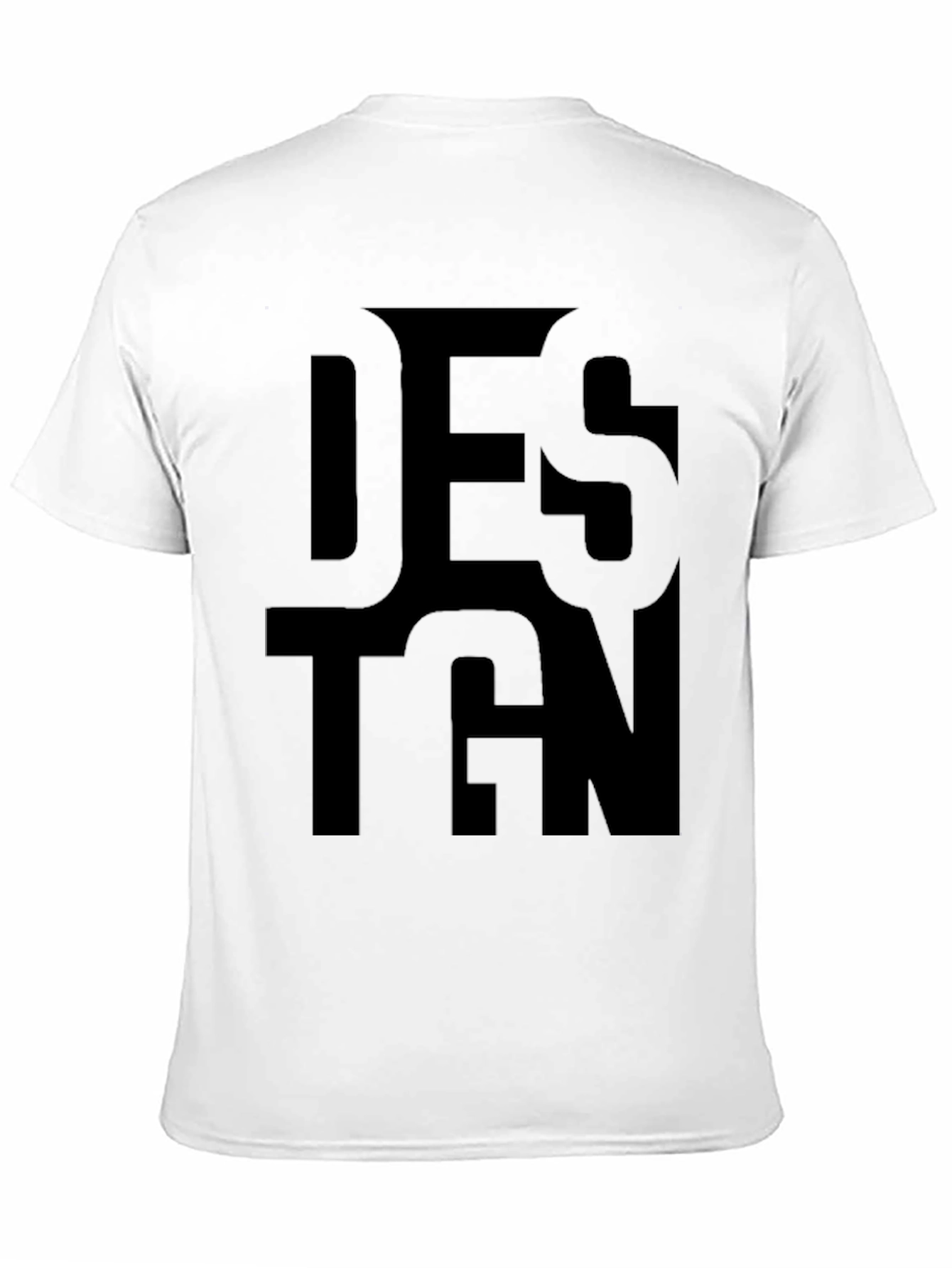Bold Design Print Black T-Shirt